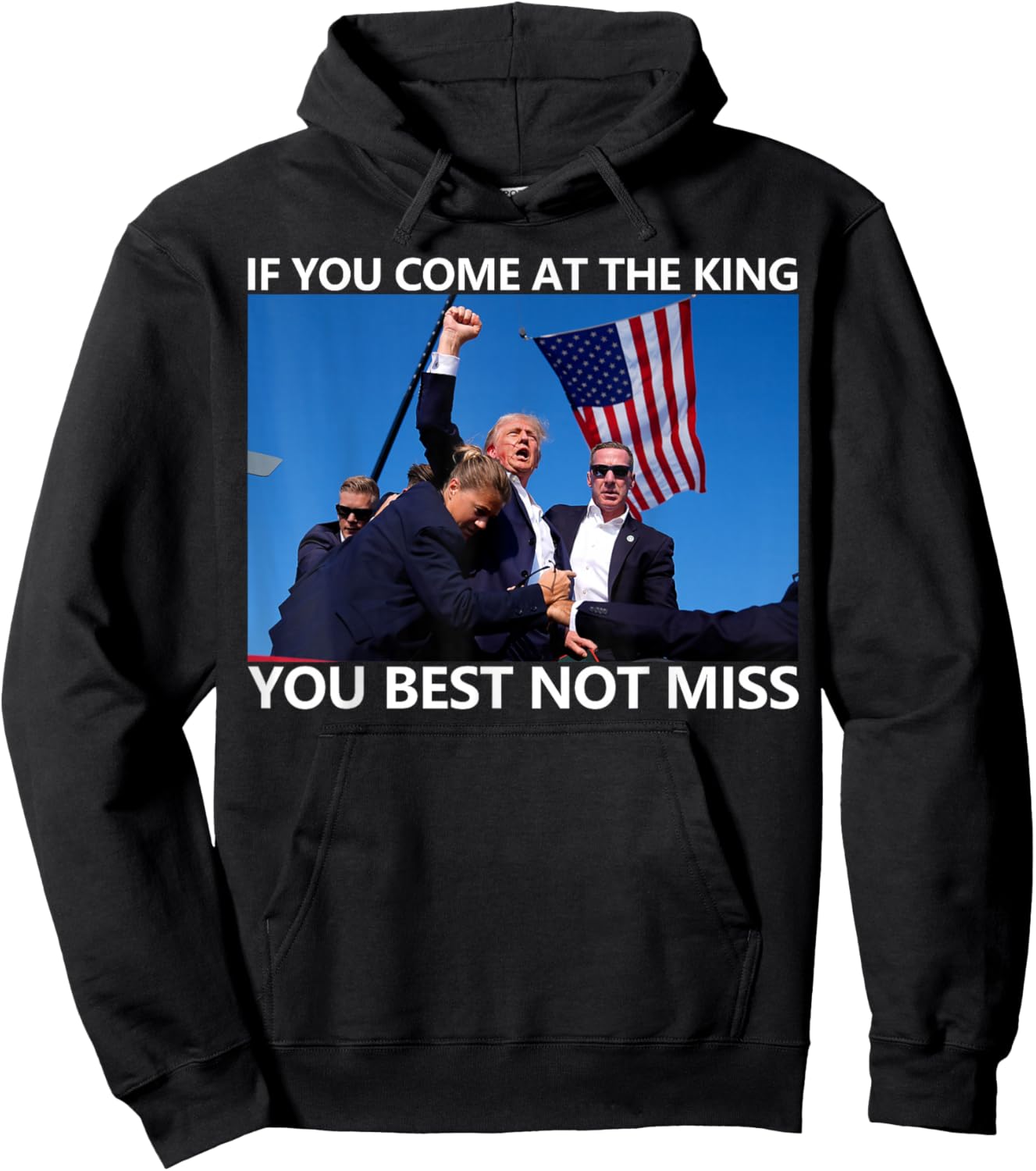 If You Come at The King You Best Not Miss Hoodie - Hoodie | Black