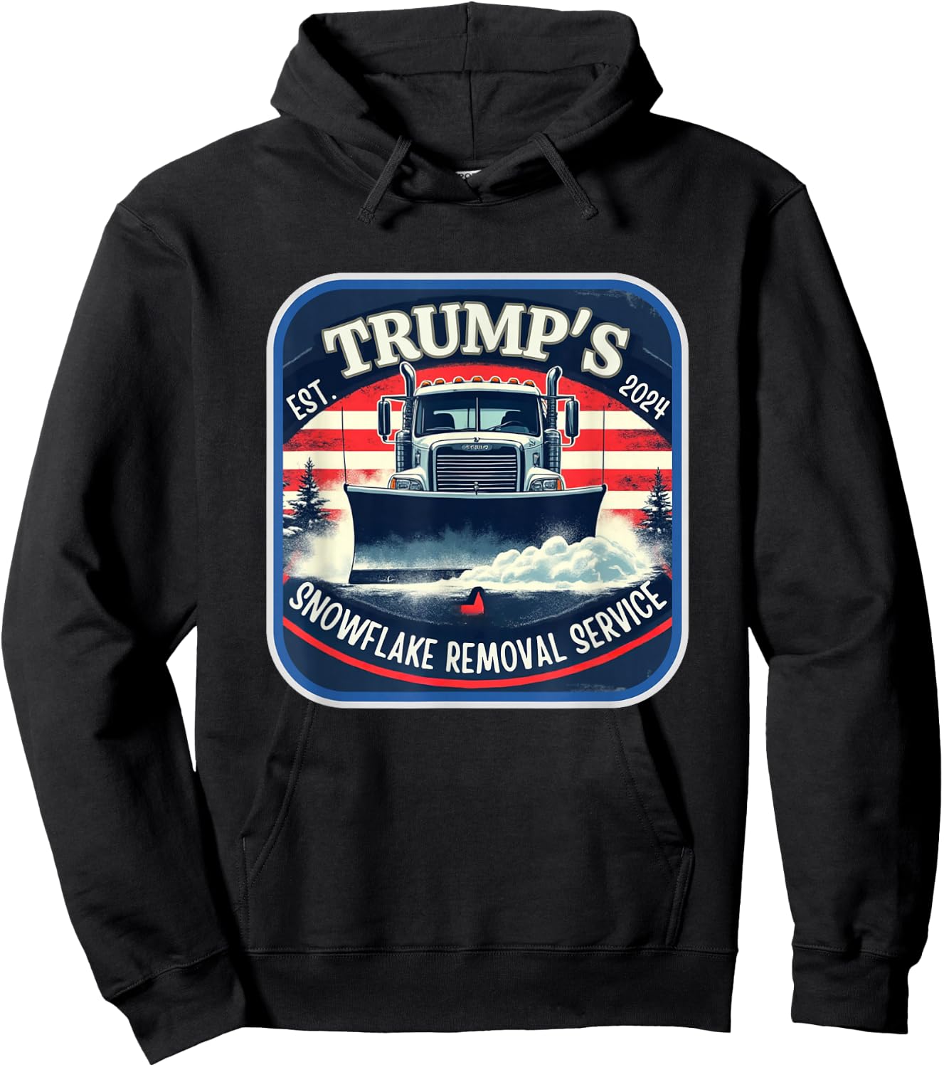 Milwaukee Trump's Snowflake Removal Service Funny Trump 2024 Hoodie - Hoodie | Black