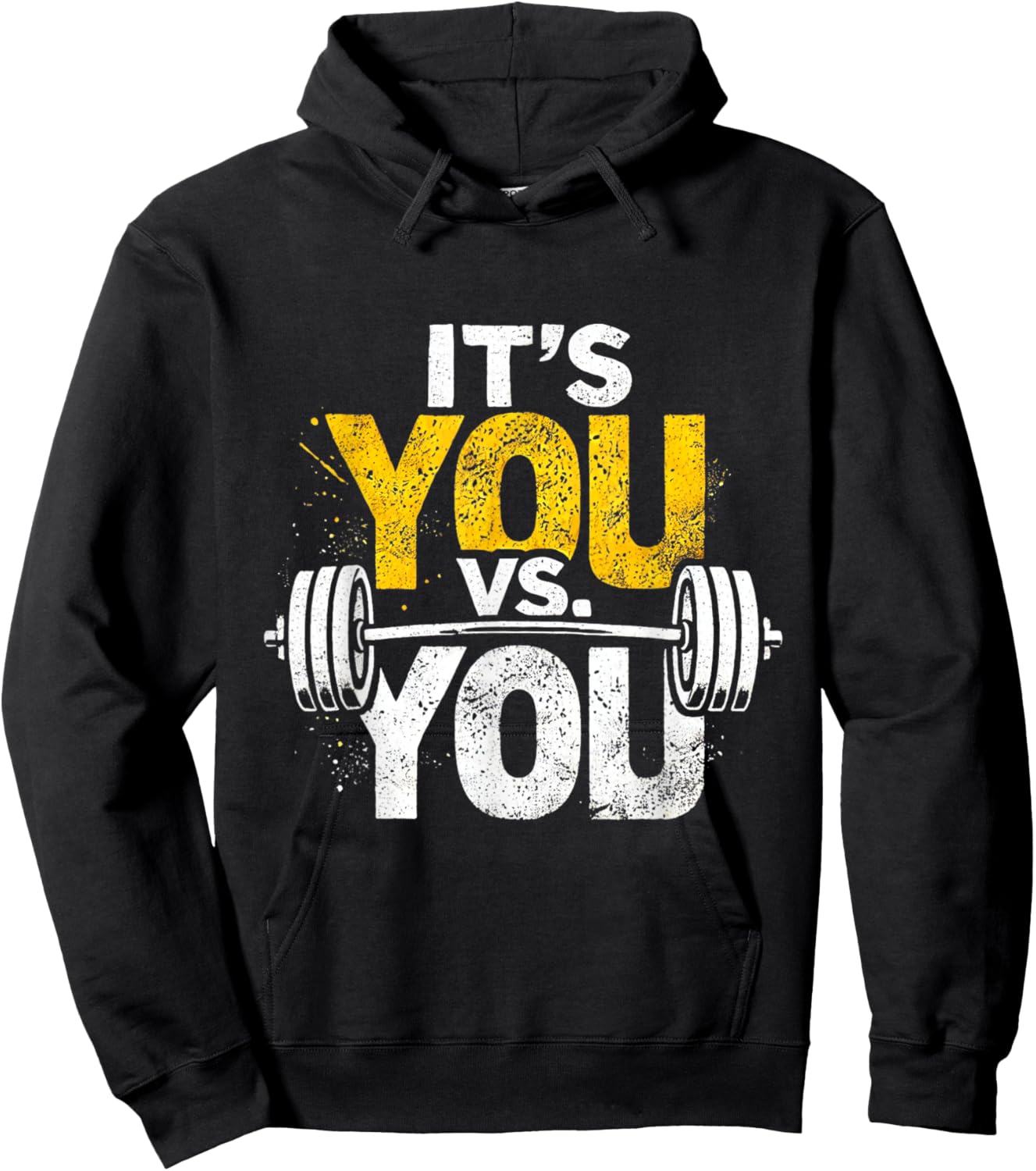 Its Vs You Workout Gym Workout Motivation Fitness Men Women Hoodie - Hoodie | Black