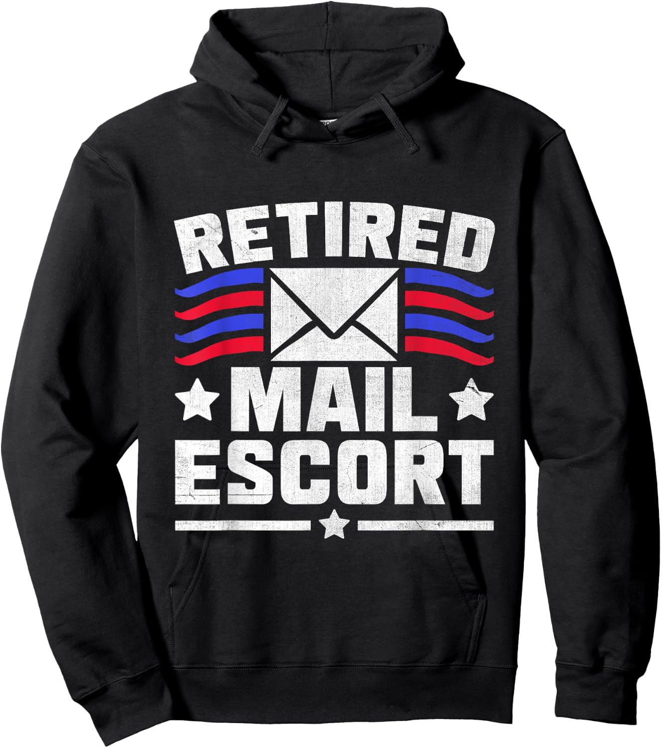 Retired Mail Escort Postal Worker Mailman Mail Carrier Hoodie - Hoodie | Black
