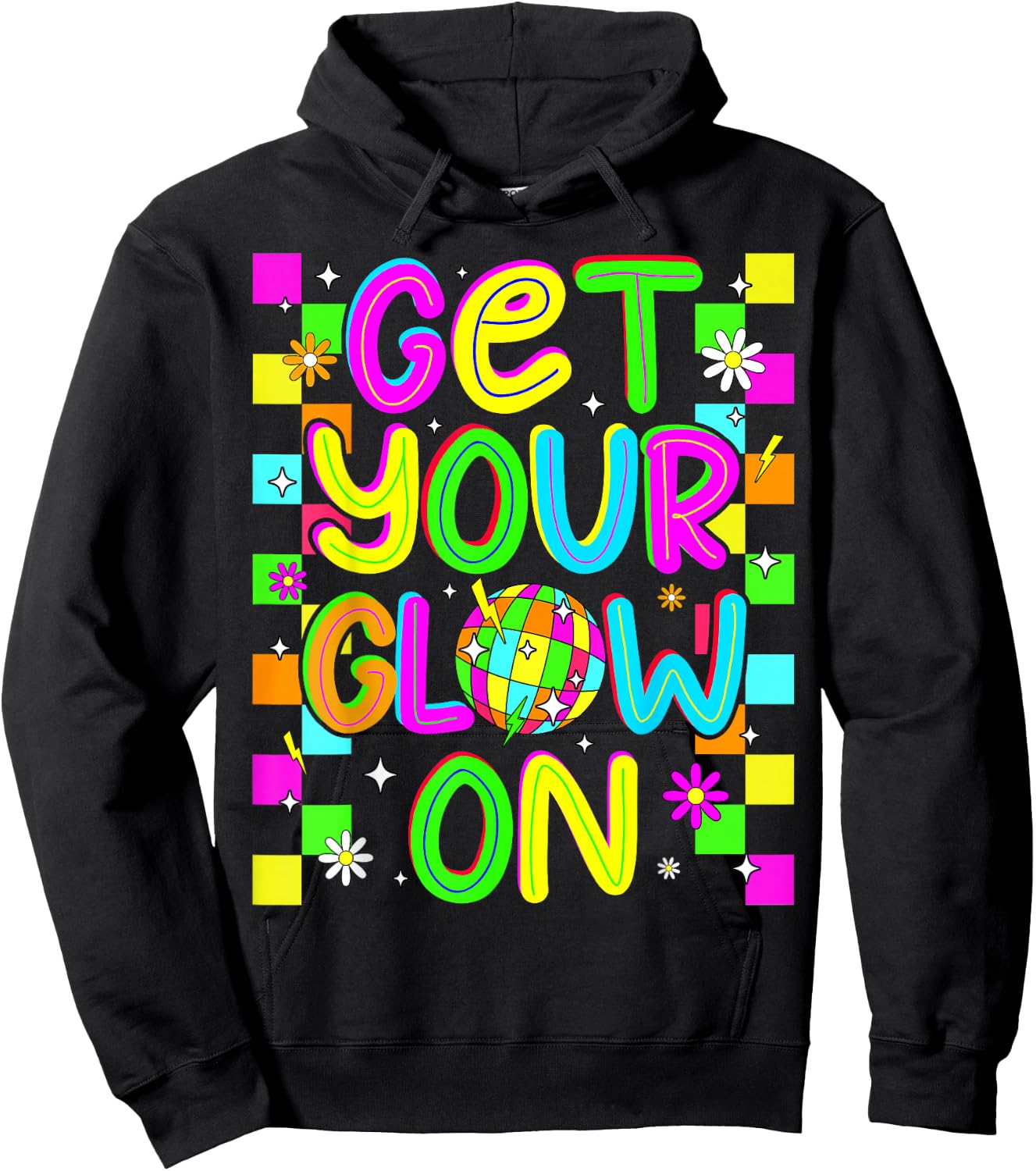 Get Your On in My Glowing Era Group Team Party Squad Hoodie - Hoodie | Black