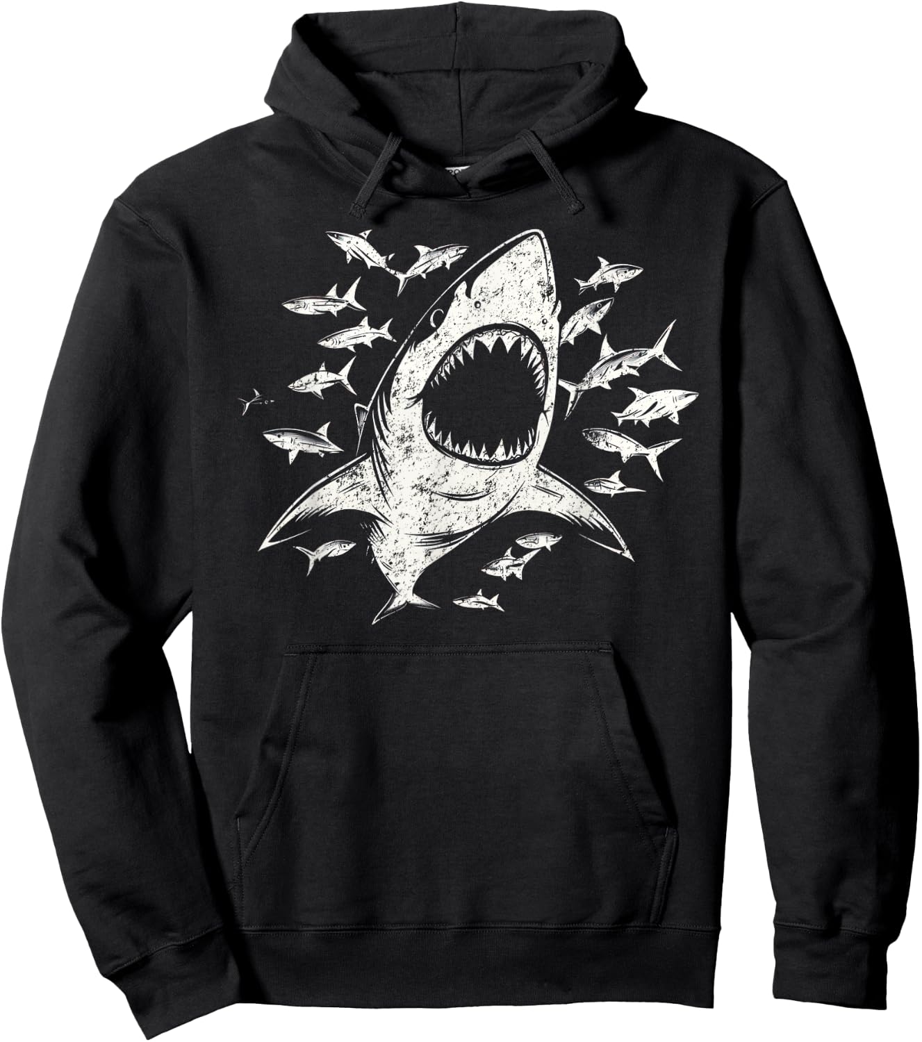 White Shark Lover Marine Biology Animal Science Hoodie - Hoodie | Black