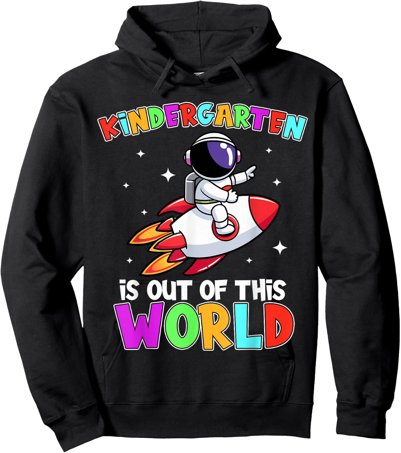 Kindergarten Is Out Of This World Outfit, Astronaut Teacher Hoodie - Hoodie | Black