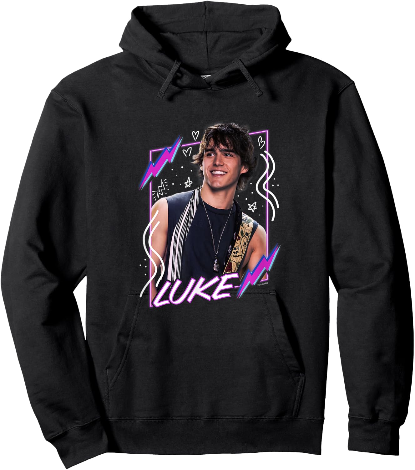 Julie and The Phantoms Luke Portrait Hoodie - Hoodie | Black