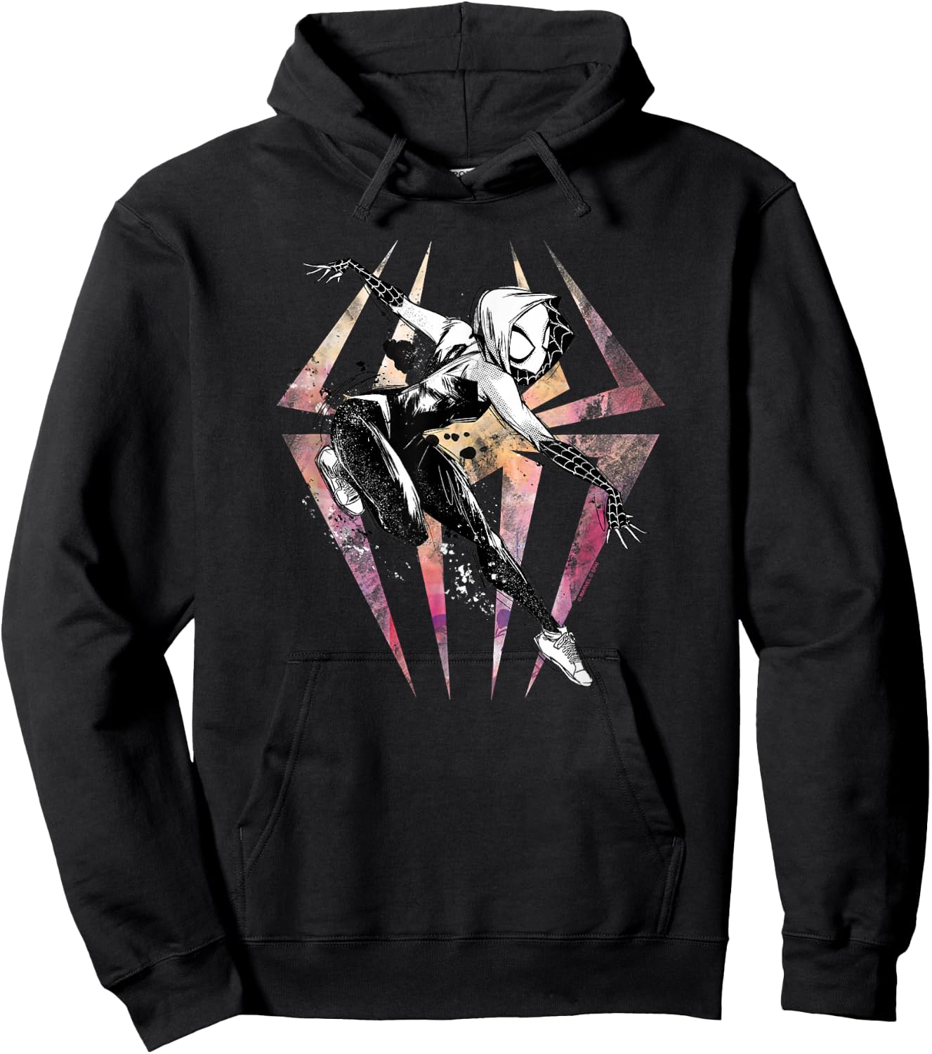 Marvel Spider-Man Across The Spider-Verse Part 1 Gwen Hoodie - Hoodie | Black