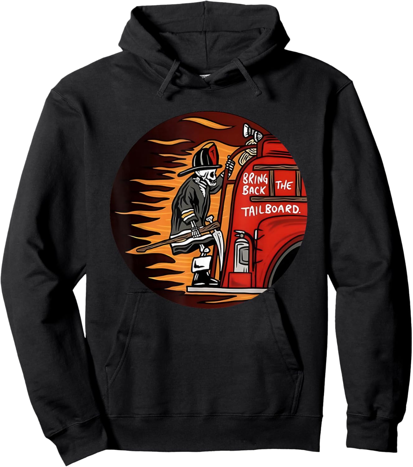 Skeleton Bring Back The Tailboard Hoodie - Hoodie | Black