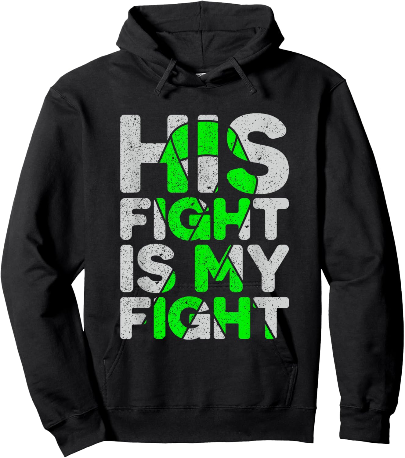 His Fight is My Fight Non-Hodgkin's Lymphoma Hoodie - Hoodie | Black