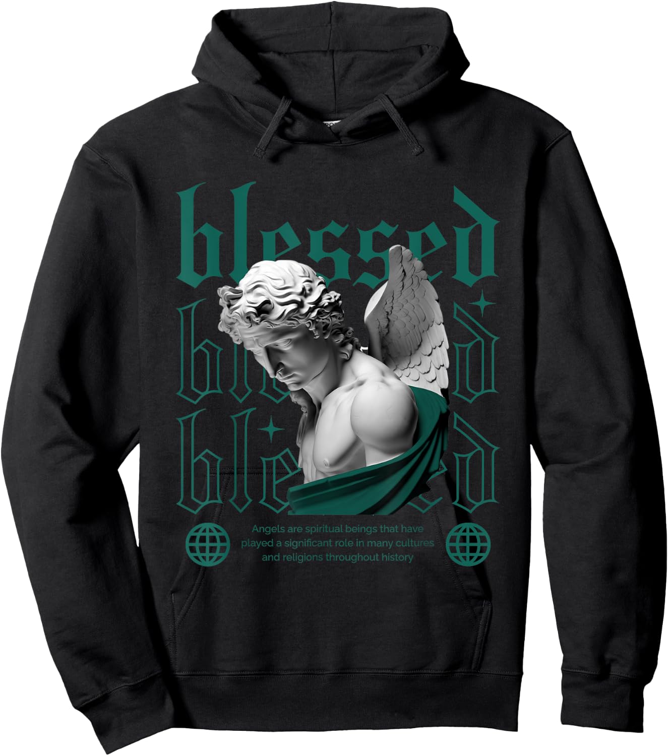 Blessed Oxidized Green 4s Matching Women Hoodie - Hoodie | Black