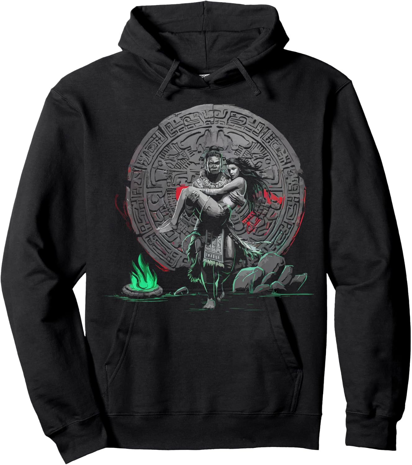 Aztec Warrior Mayan Indigenous Mexican Aztec Jaguar Hoodie - Hoodie | Black