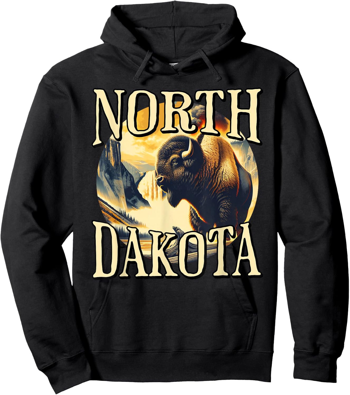 North Dakota Hoodie - Hoodie | Black