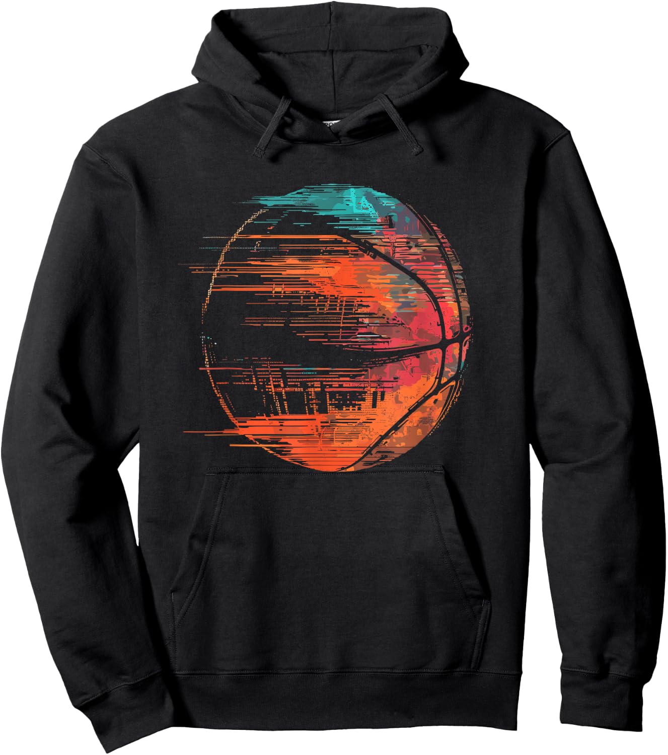 Basketball Ball Sketch Hoodie - Hoodie | Black