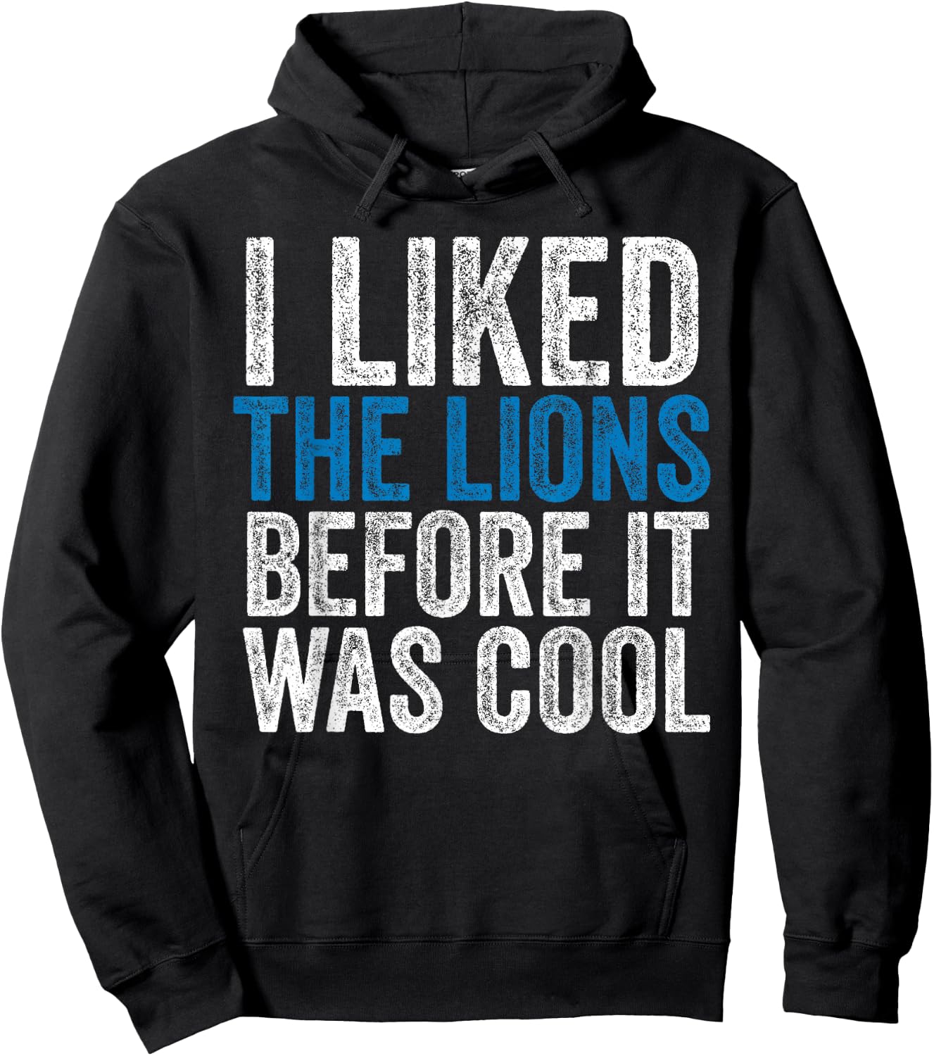 I Liked The Lions Before It Was Cool Hoodie - Hoodie | Black