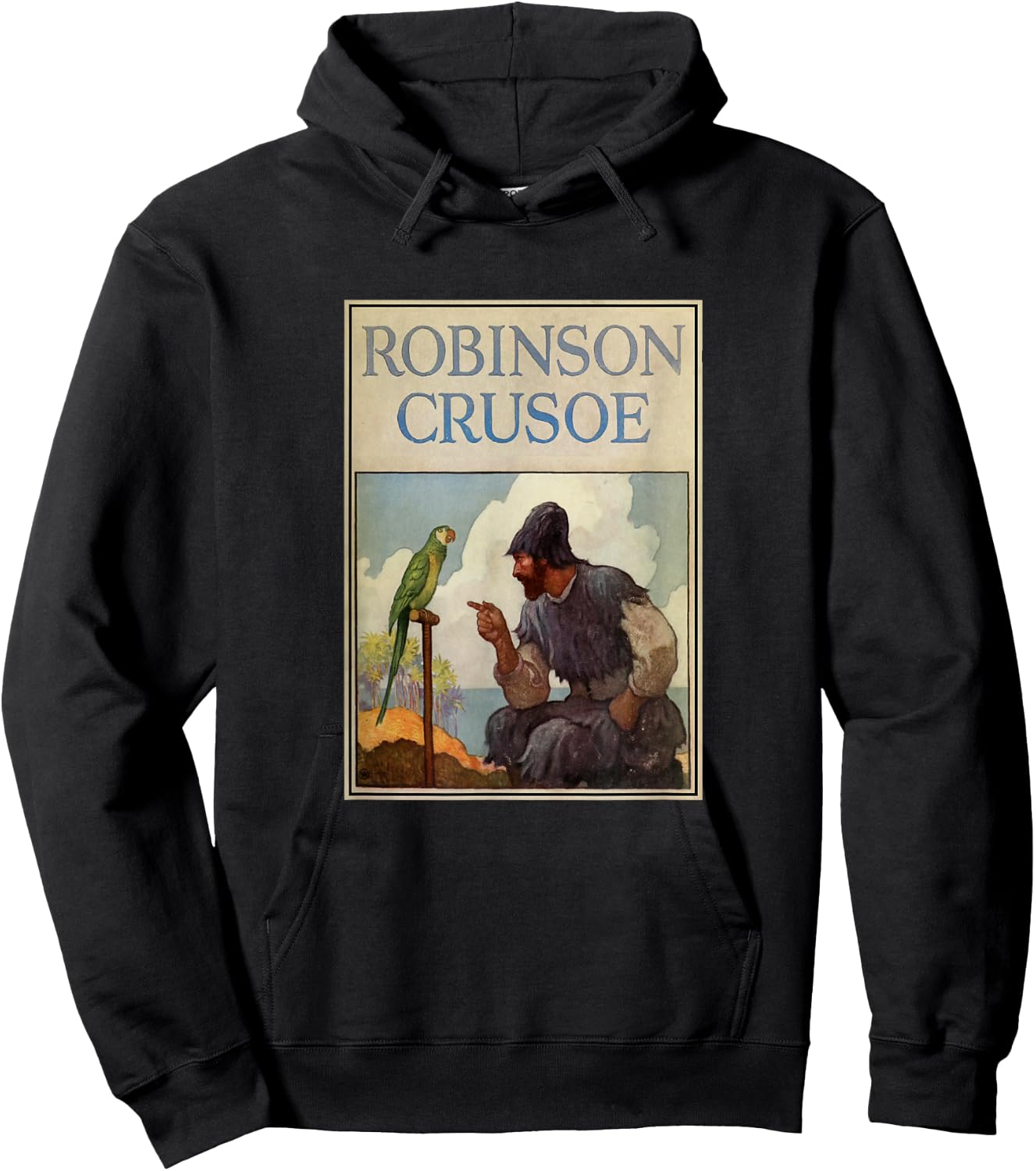Robinson Crusoe Book Cover (1920) Hoodie - Hoodie | Black