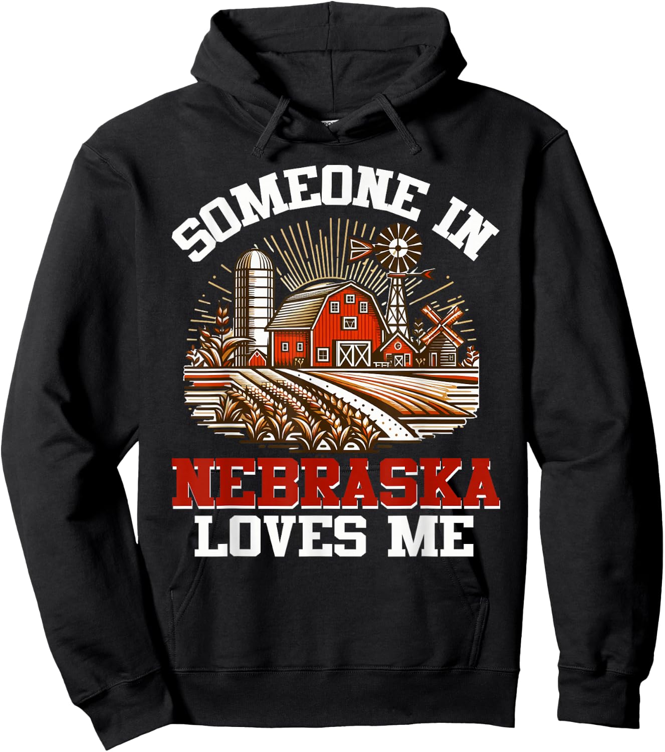 Someone In Nebraska Loves Me Hoodie - Hoodie | Black