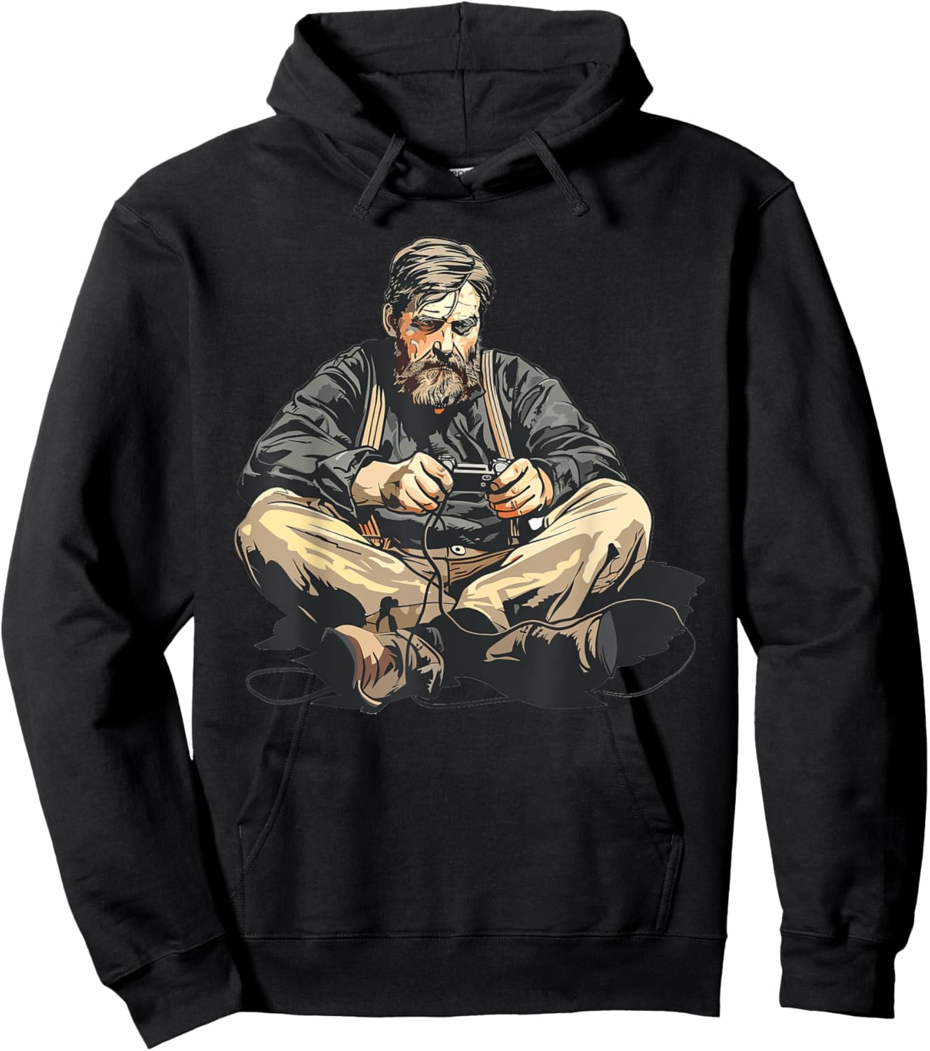 Ernest Shackleton Playing Video Games Hoodie - Hoodie | Black