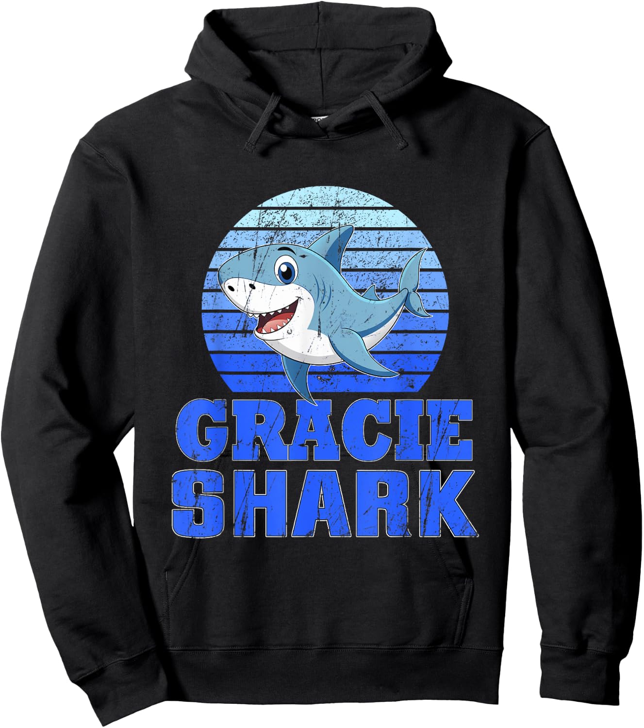 Gracie Shark Family Reunion Squad Hoodie - Hoodie | Black