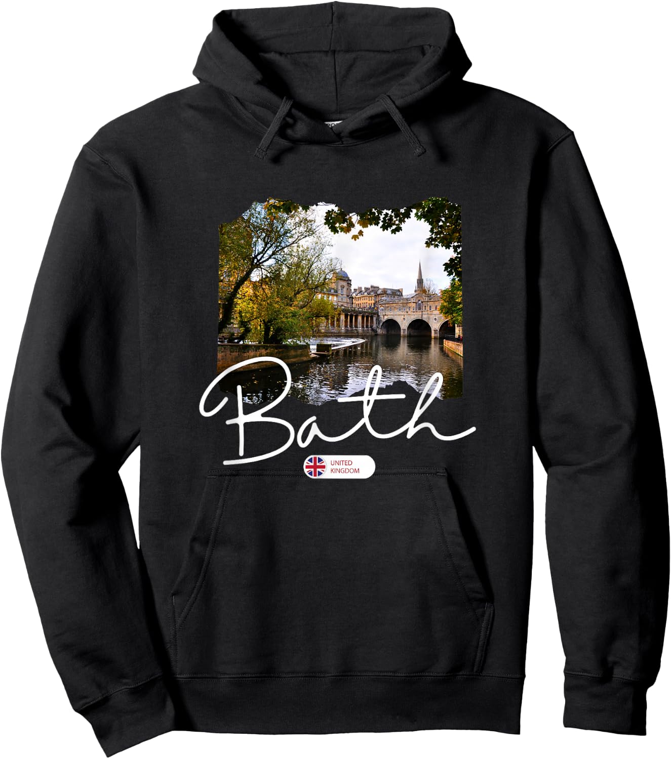 Bath Somerset Bath England Hoodie - Hoodie | Black