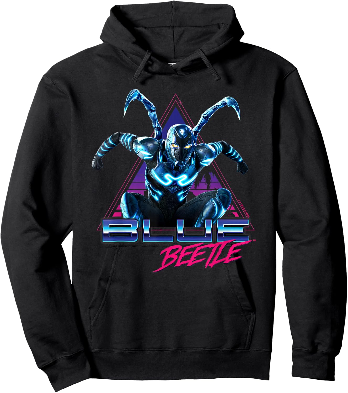Blue Beetle Movie Leaping Triangle Hoodie - Hoodie | Black