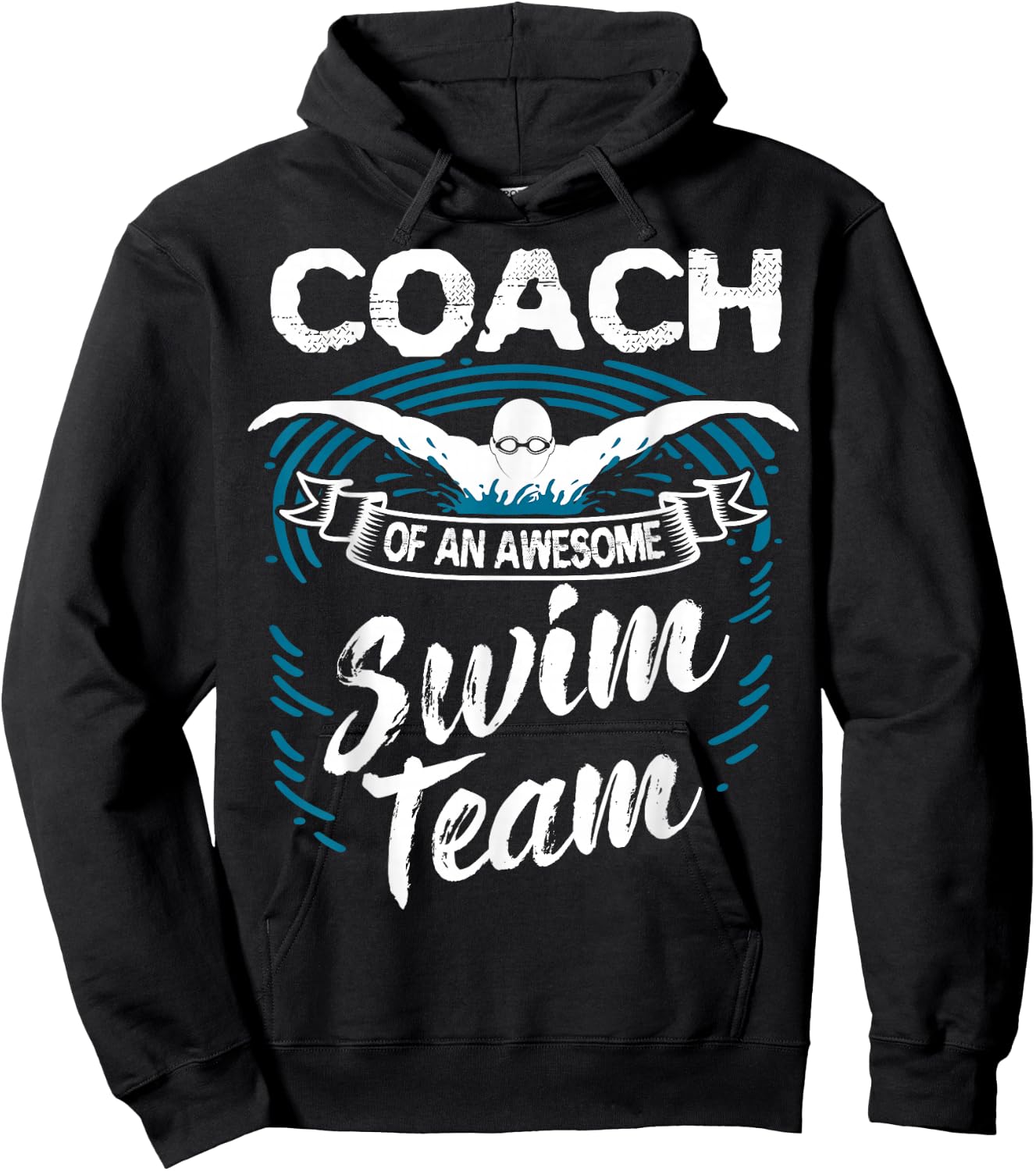 Swim Coach Professional Instructor Swimming Lesson Sport Hoodie - Hoodie | Black