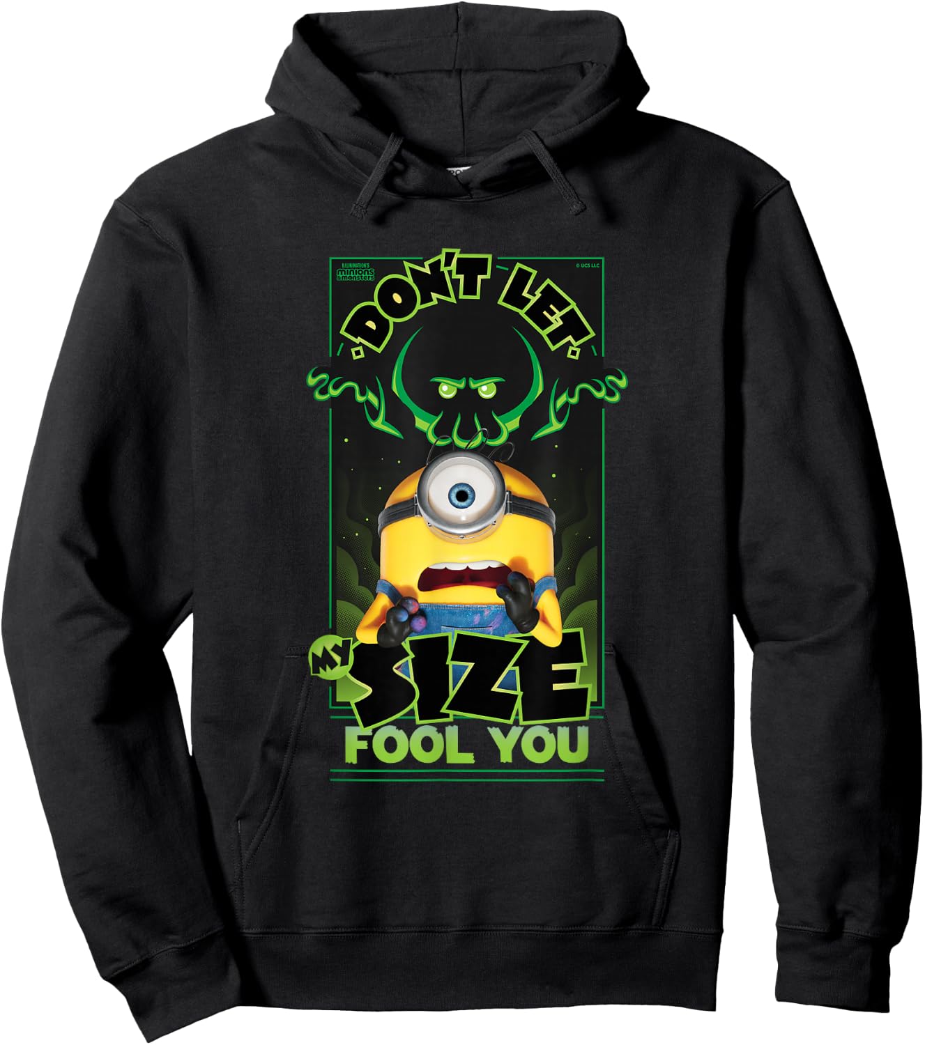 Minions & Monsters Don't Let My Size Fool You Hoodie - Hoodie | Black