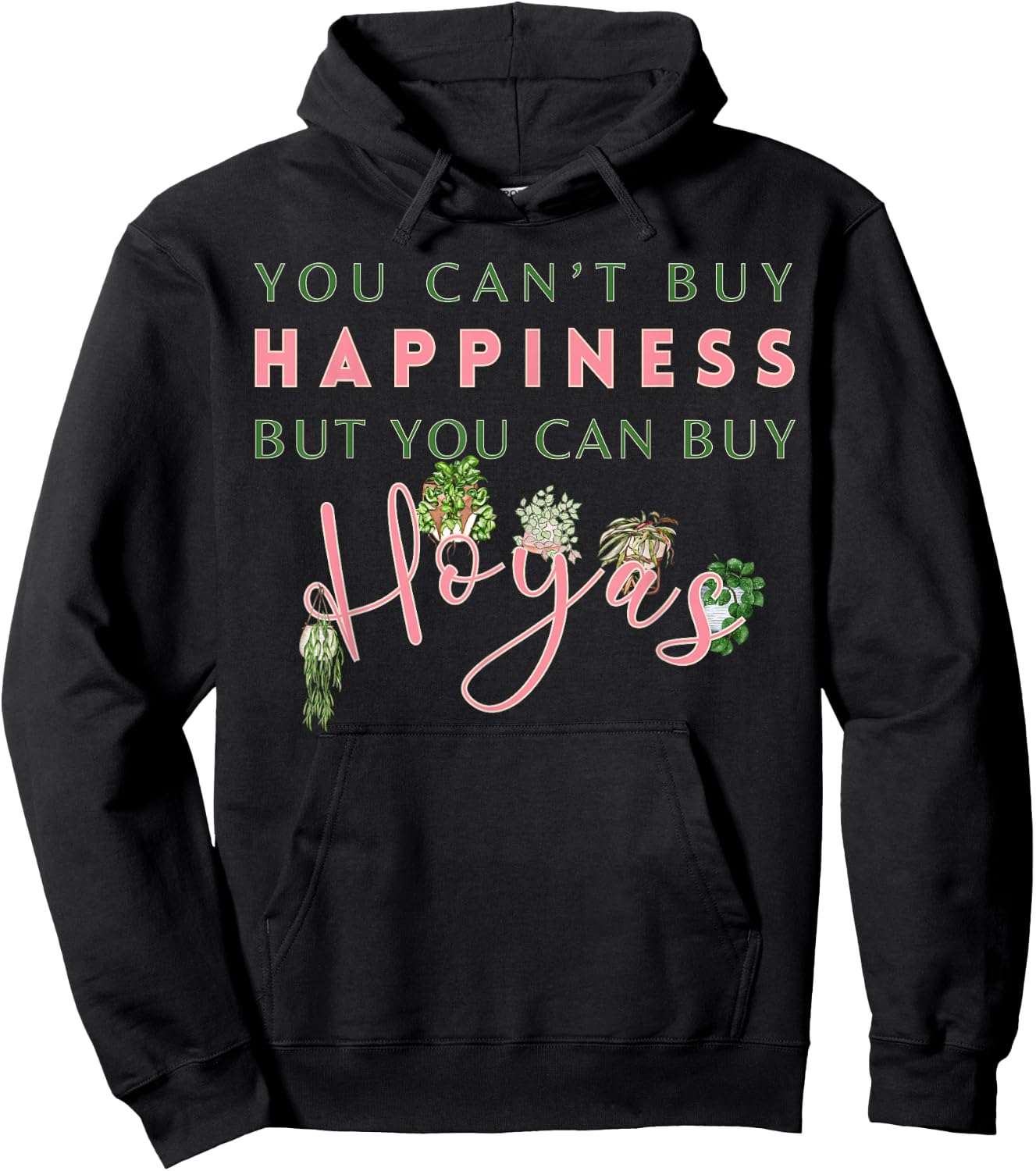 Funny Plant Gardening Lover Indoor Houseplants Hoya Mama Hoodie - Hoodie | Black