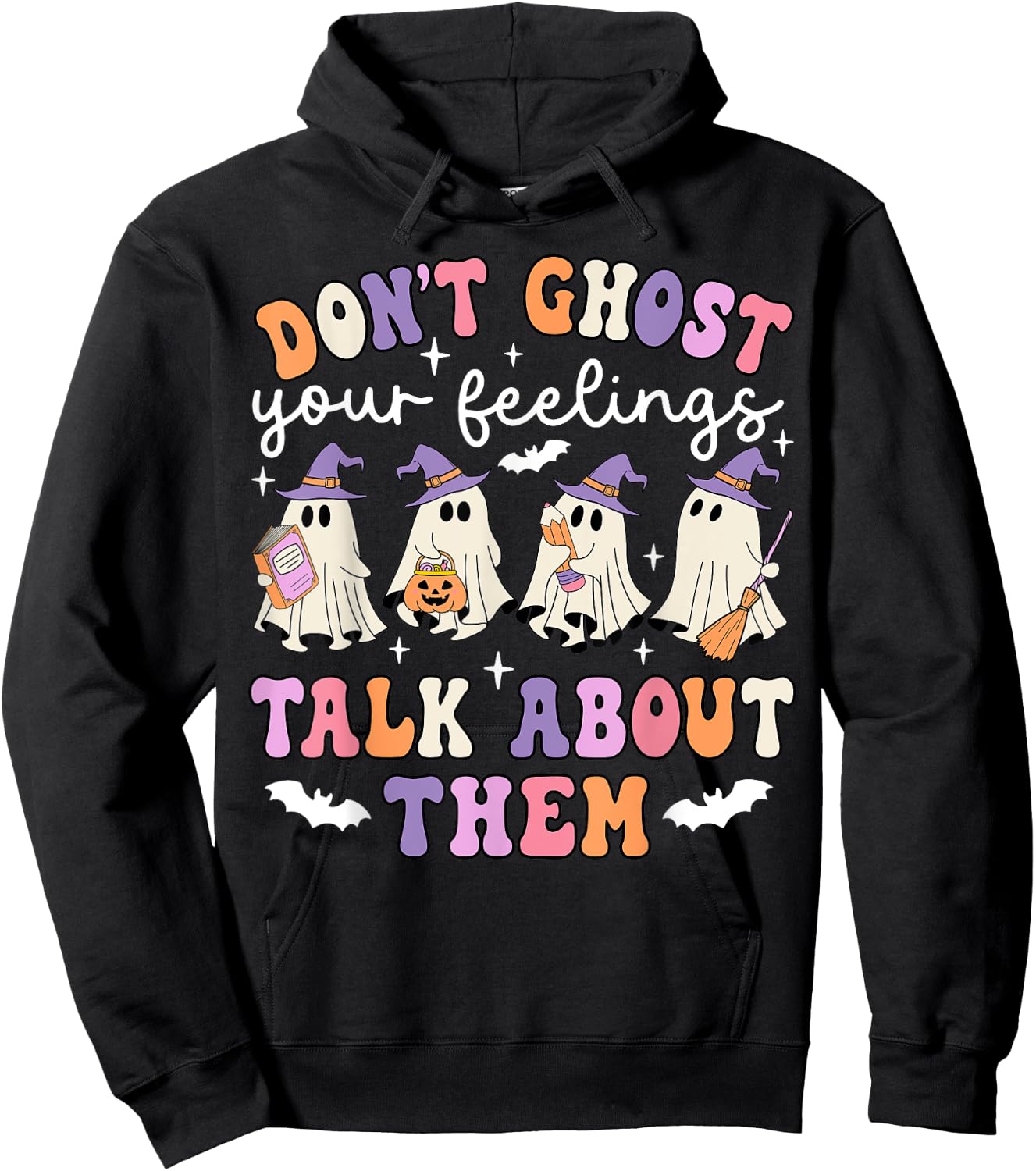 Dont Ghost Your Feeling Halloween School Counselor Halloween Hoodie - Hoodie | Black