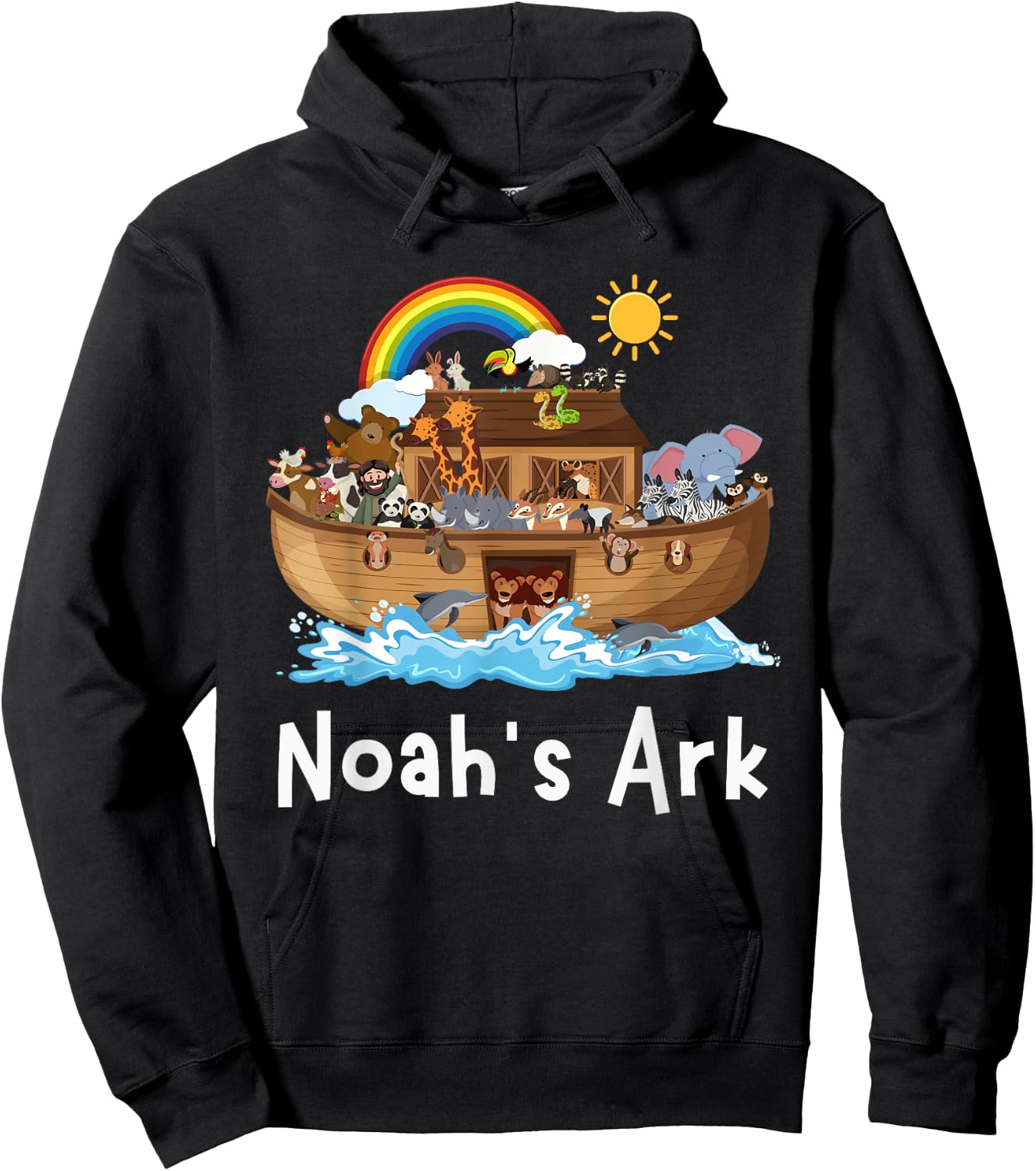Girls Christian Faith Noah's Ark Sunday School Boy Student Hoodie - Hoodie | Black