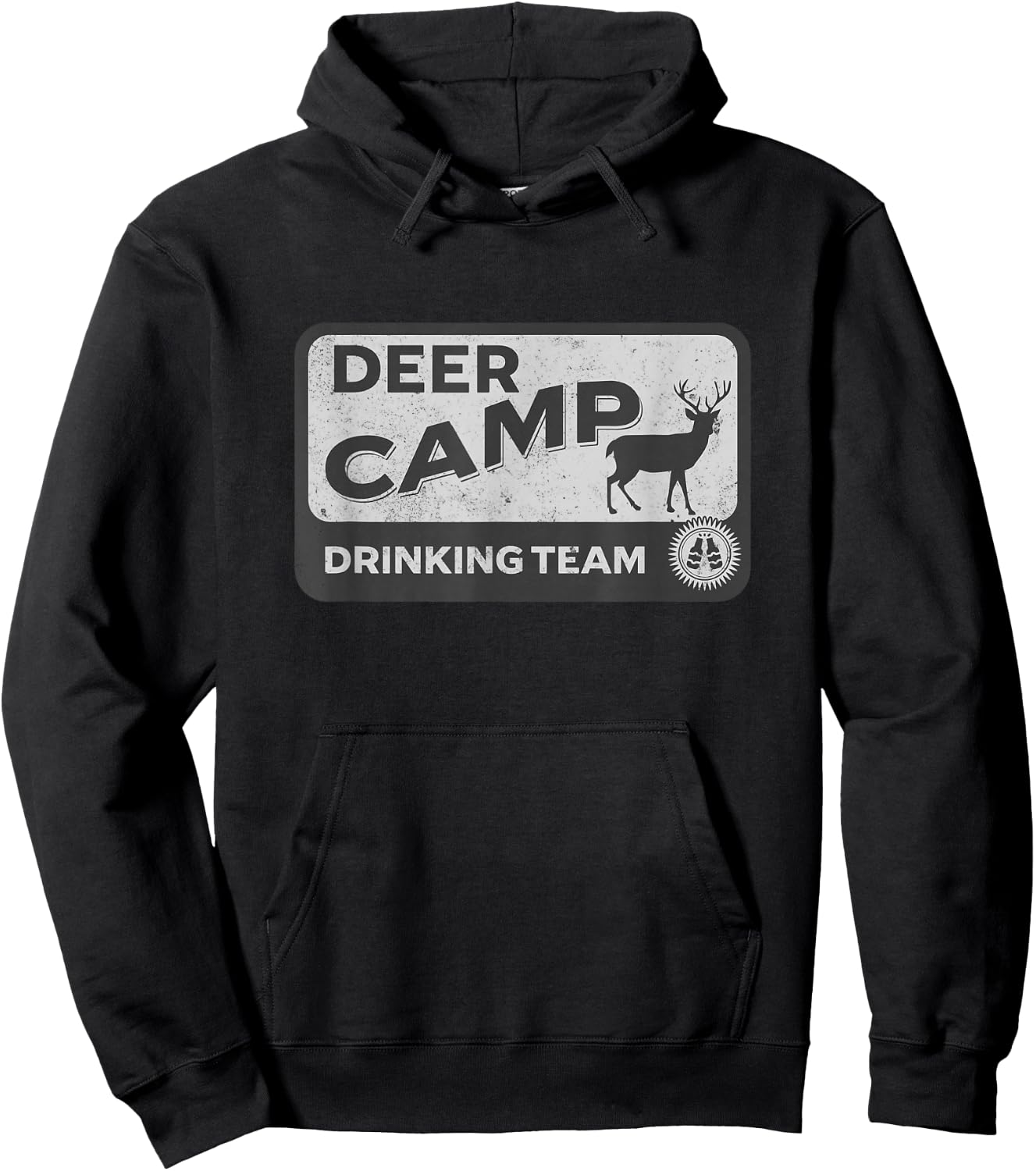 Deer Camp Drinking Team - Funny Hunting Hoodie - Hoodie | Black