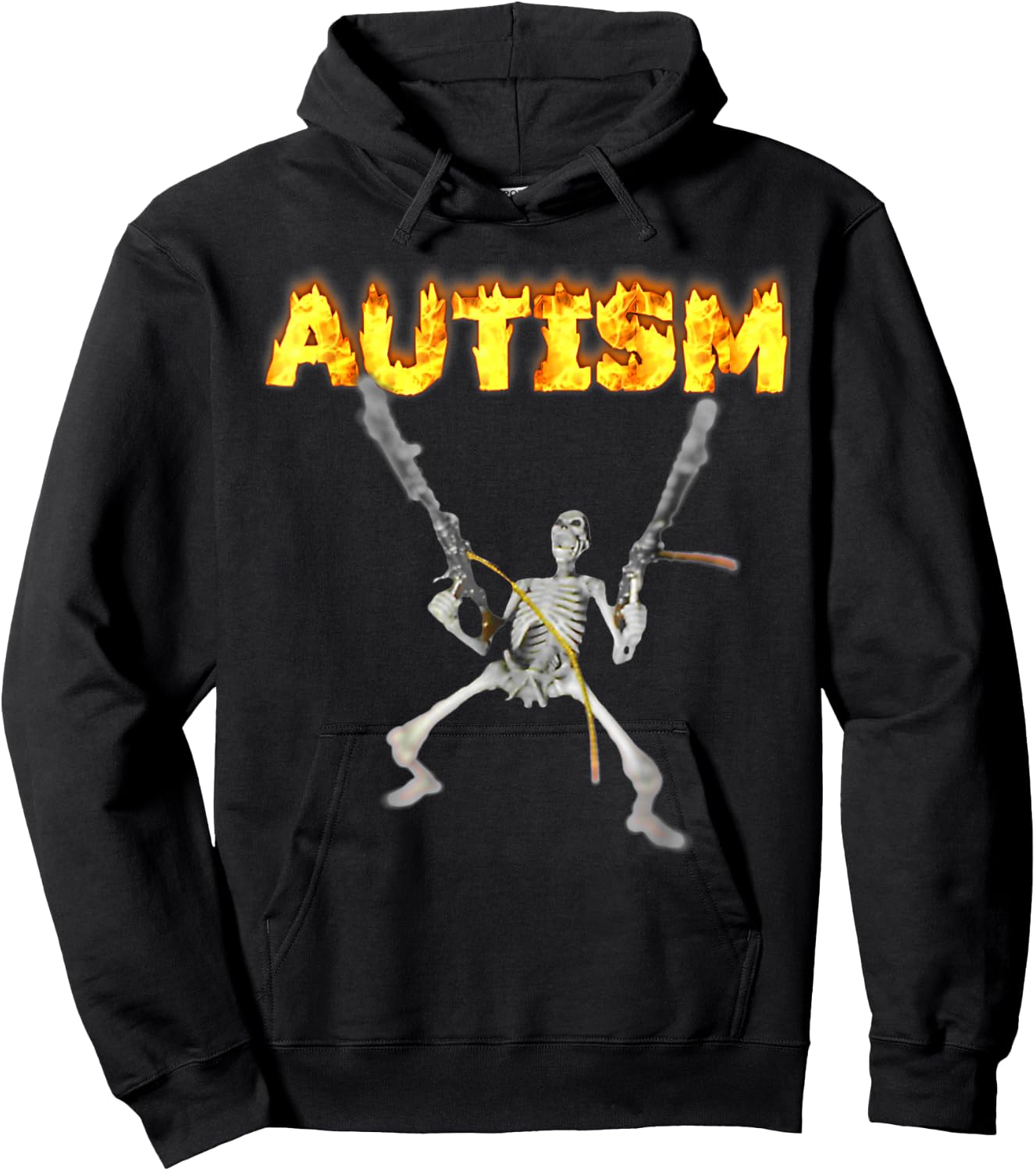 Autism Skeleton Funny Oddly Specific Dank Meme Hoodie - Hoodie | Black