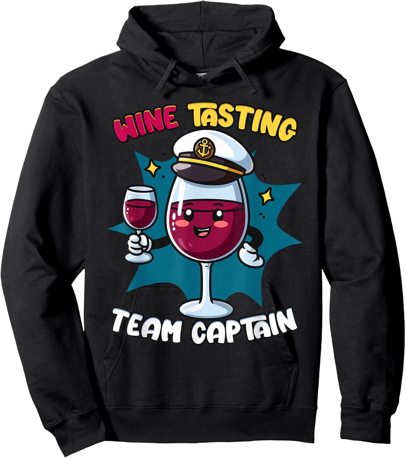 Wine Tasting Team Captain Hoodie - Hoodie | Black