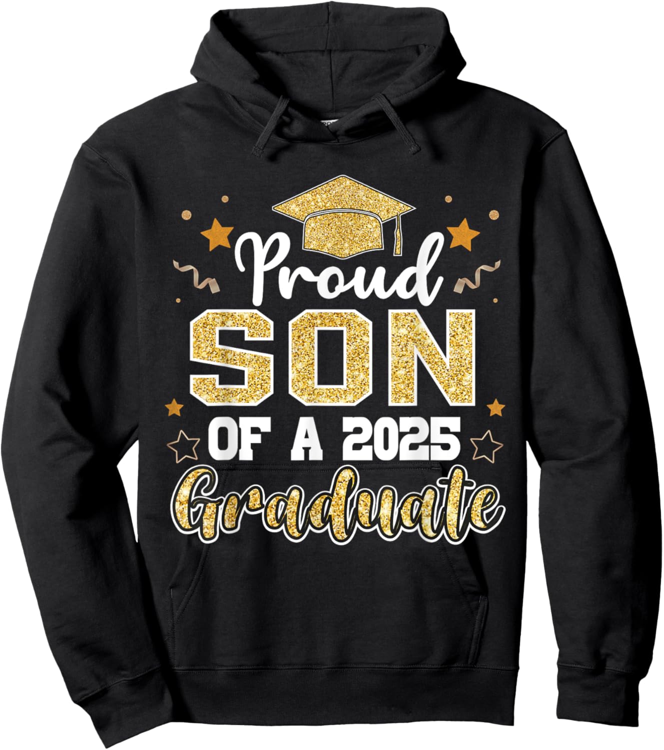 Son Senior 2025 Proud Son Of A Class Of 2025 Graduate Hoodie - Hoodie | Black