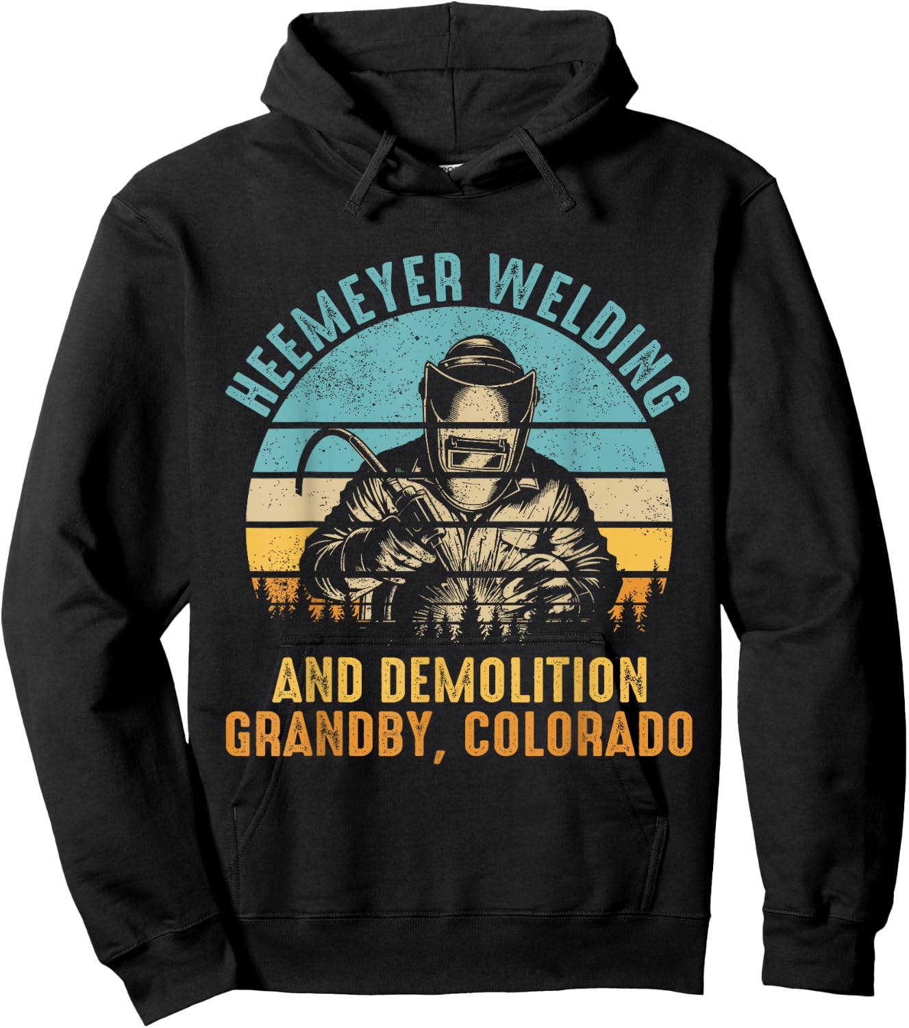 Heemeyer Welding Demolition Grandby Colorado Gift Welder Hoodie - Hoodie | Black