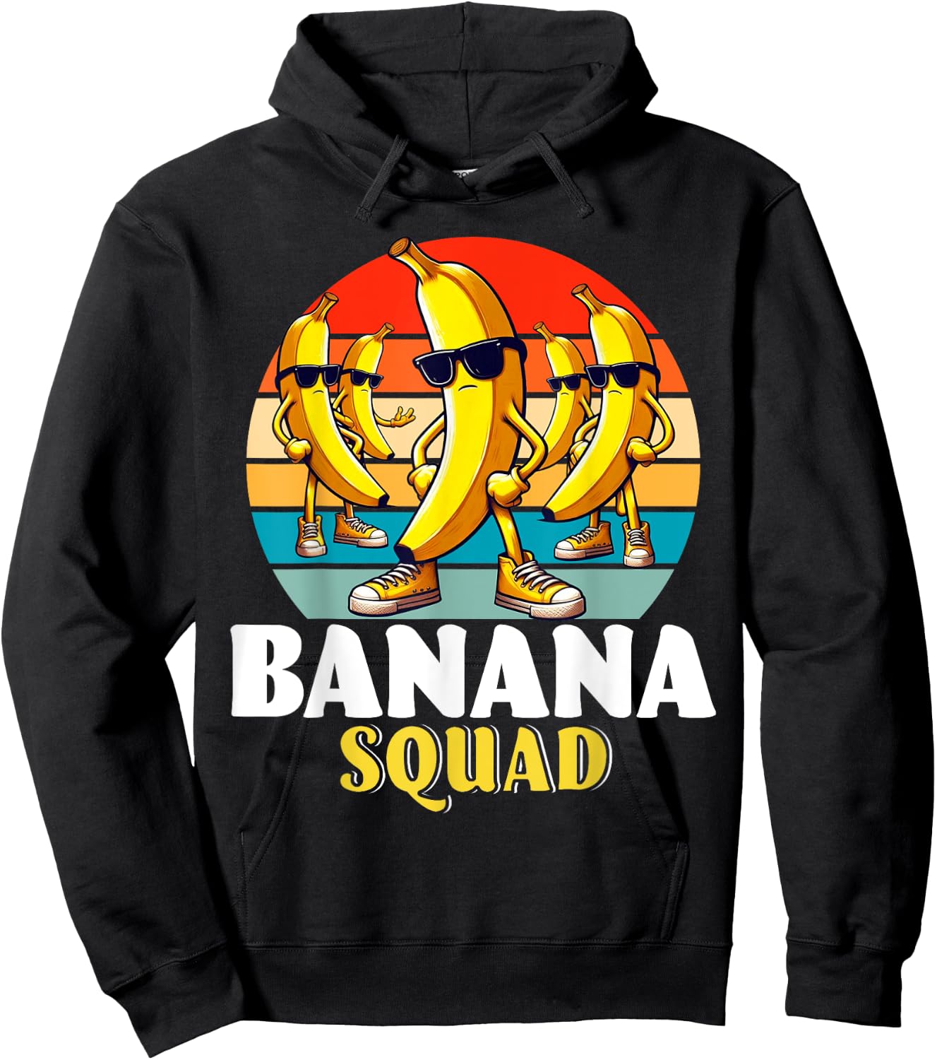 Bananas Shirt Men Women Cute Banana Gifts Funny Banana Squad Hoodie - Hoodie | Black