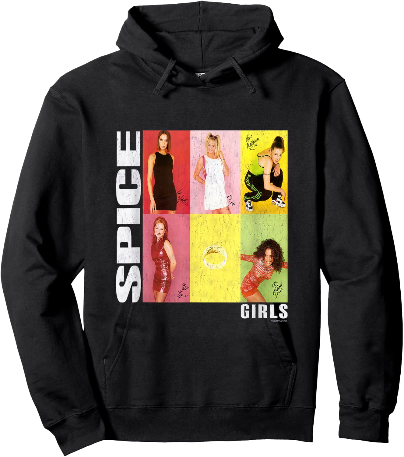 Official Spice Girls Photo Signatures Hoodie - Hoodie | Black