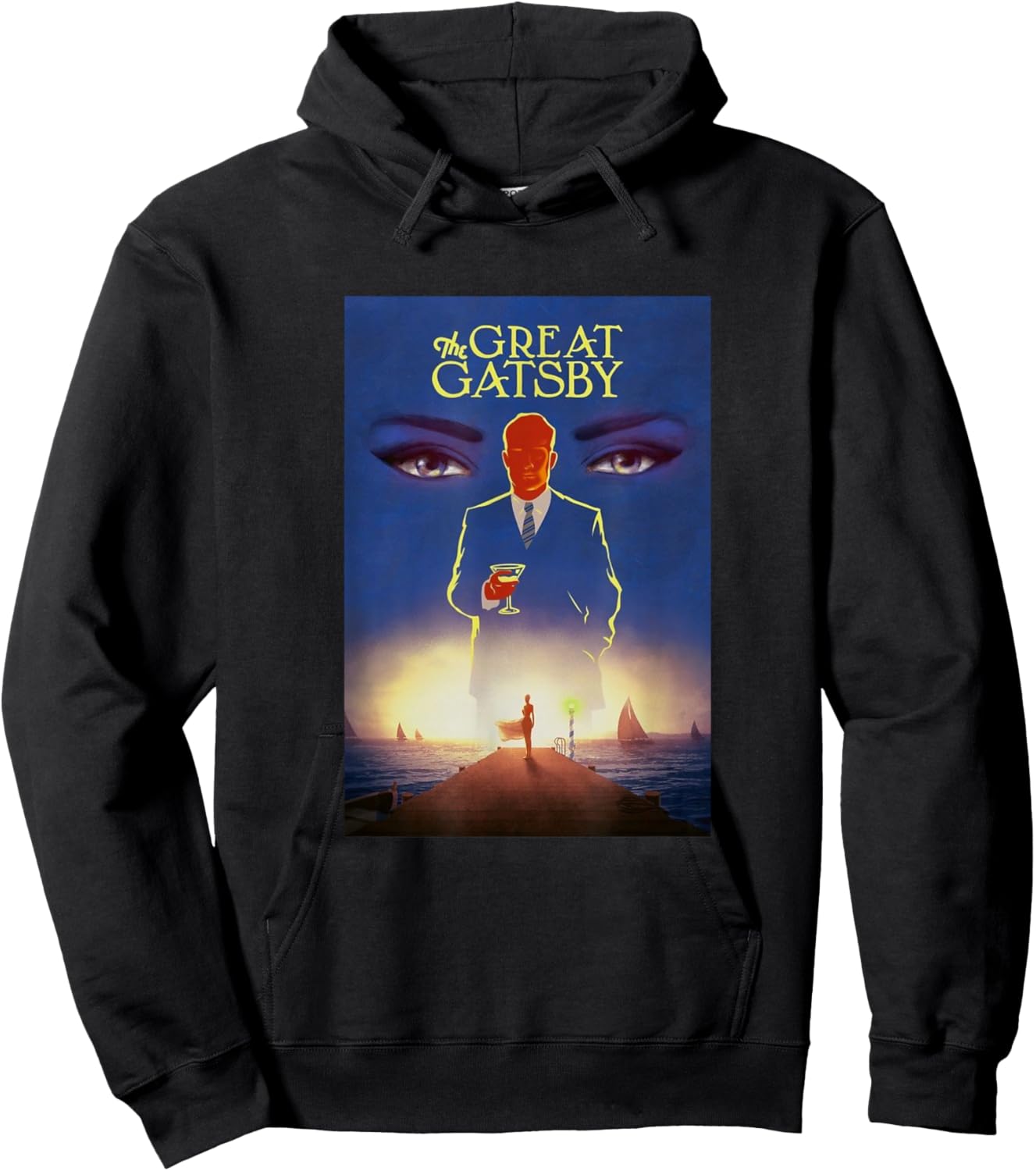The Great Gatsby: Gatsby Cover Design Hoodie - Hoodie | Black