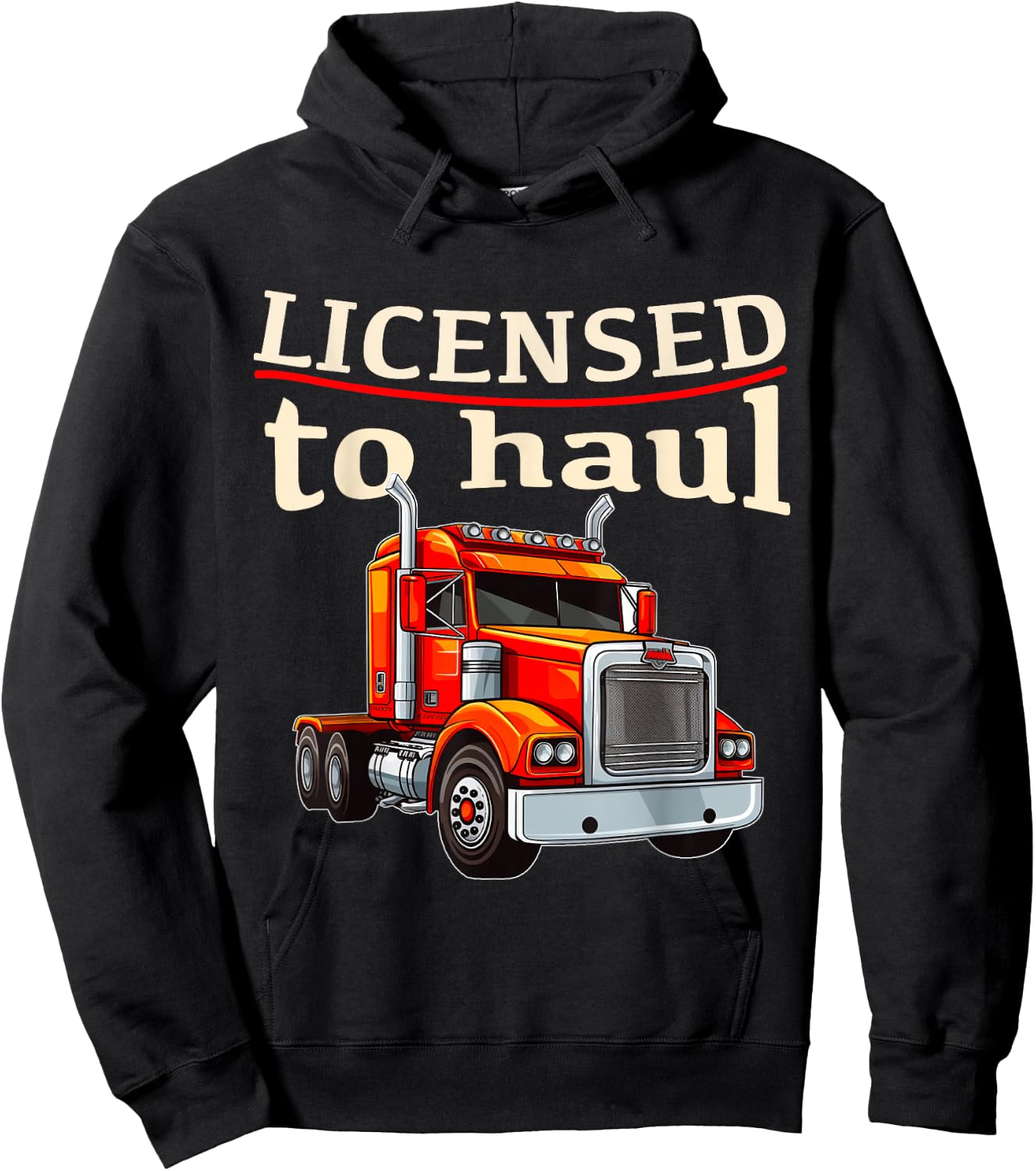 CDL Truck Driver Trucker Driving Passed CDL Exam Hoodie - Hoodie | Black