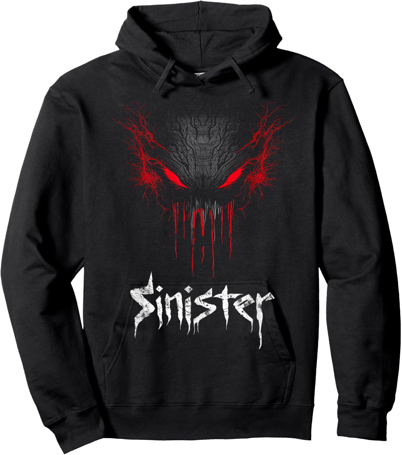 Sinister Graffiti Metal Style Gothic Dark and evil for Gamer Hoodie - Hoodie | Black