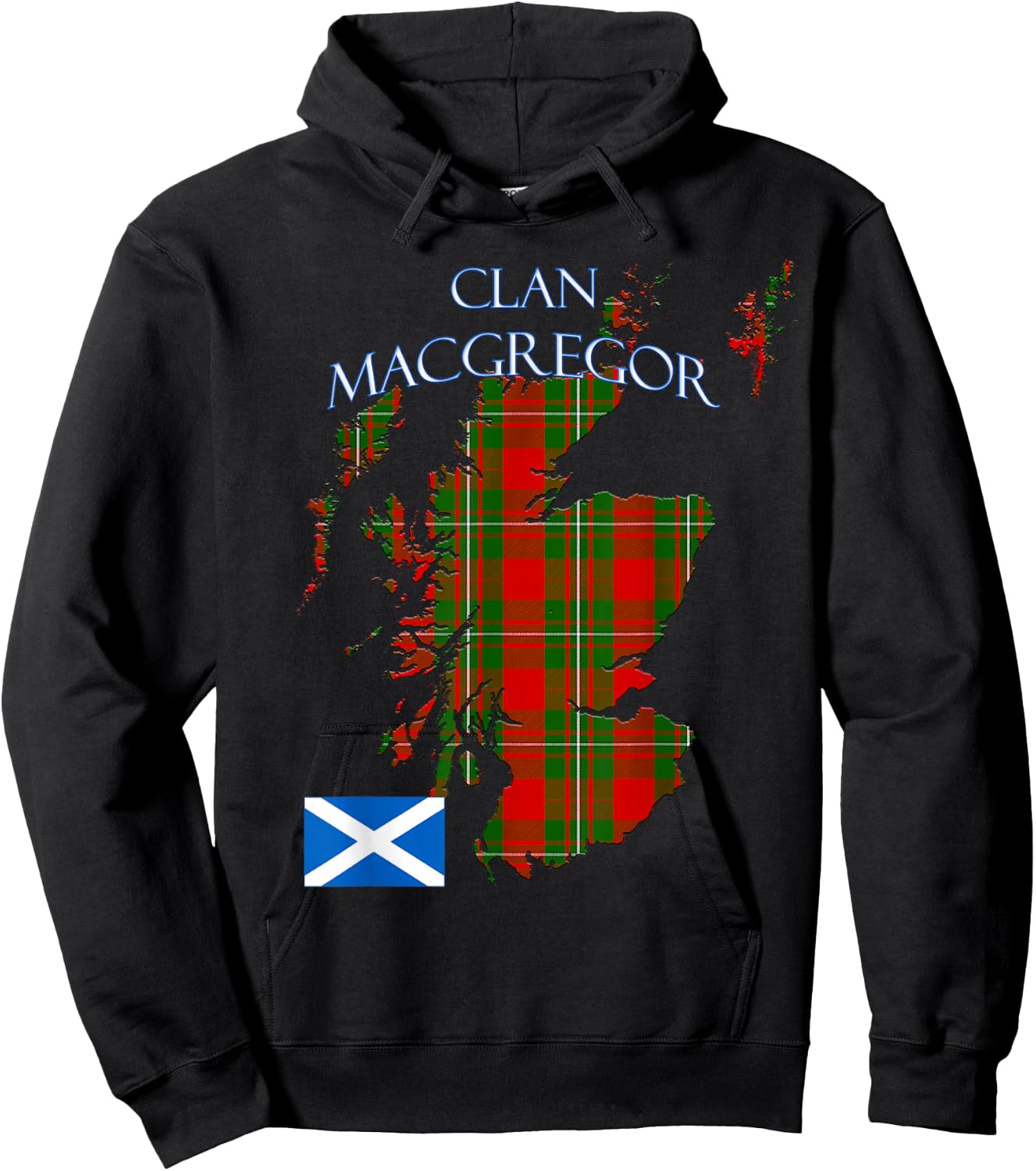 MacGregor Scottish Clan Tartan Scotland Hoodie - Hoodie | Black