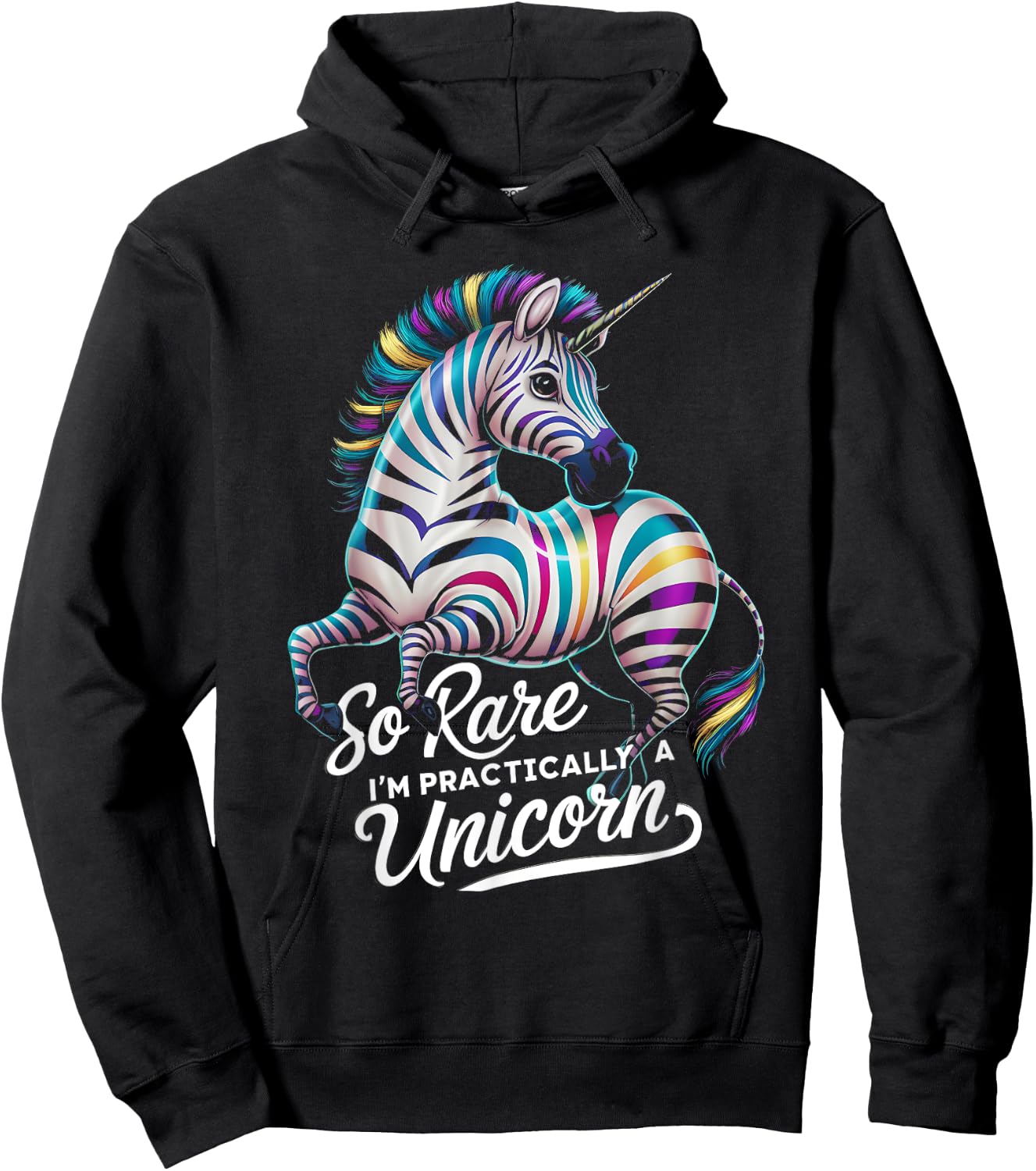 Cute Rare Disease Awareness A Unicorn Rare Disease Warrior Hoodie - Hoodie | Black