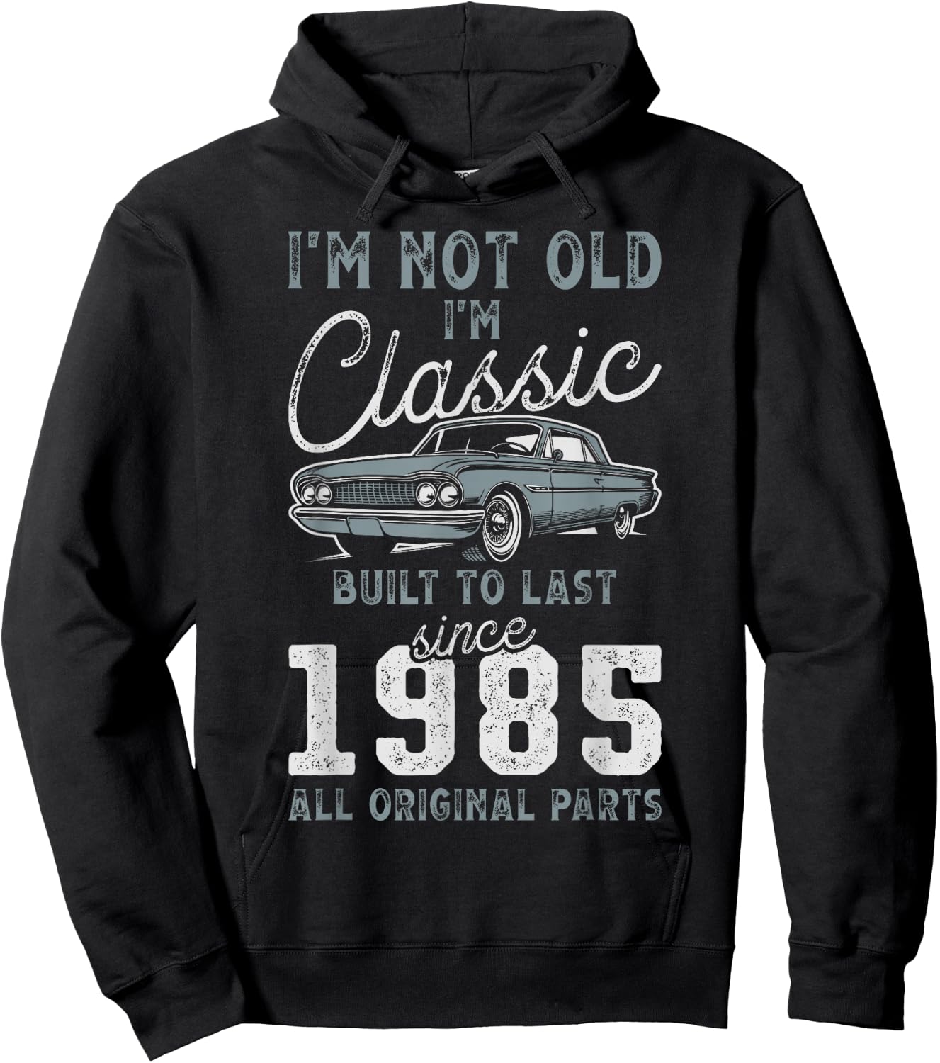 1985 Classic Car 41st Birthday Hoodie - Hoodie | Black