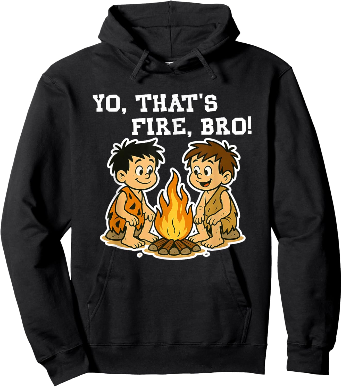 Yo That's Fire Bro Funny Gen Alpha Slang Sayings Hoodie - Hoodie | Black