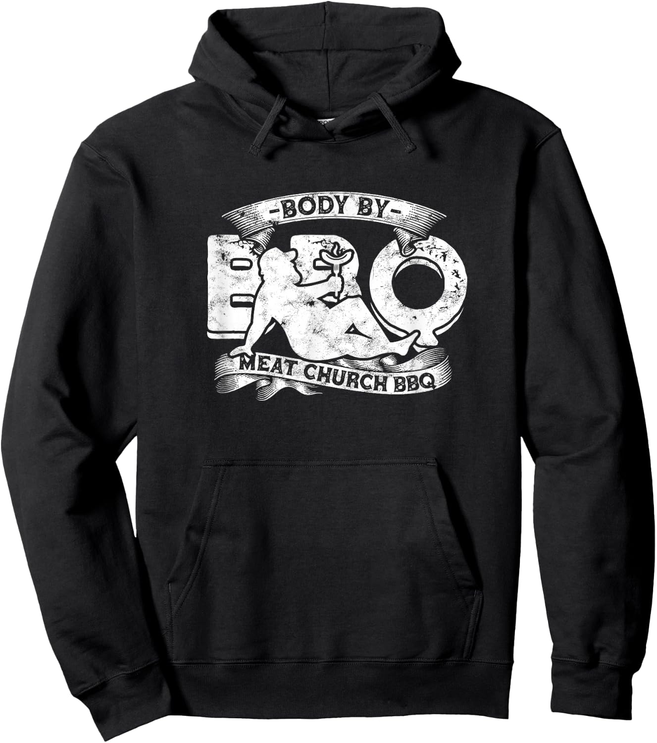 Body By BBQ Meat Church BBQ Hoodie - Hoodie | Black