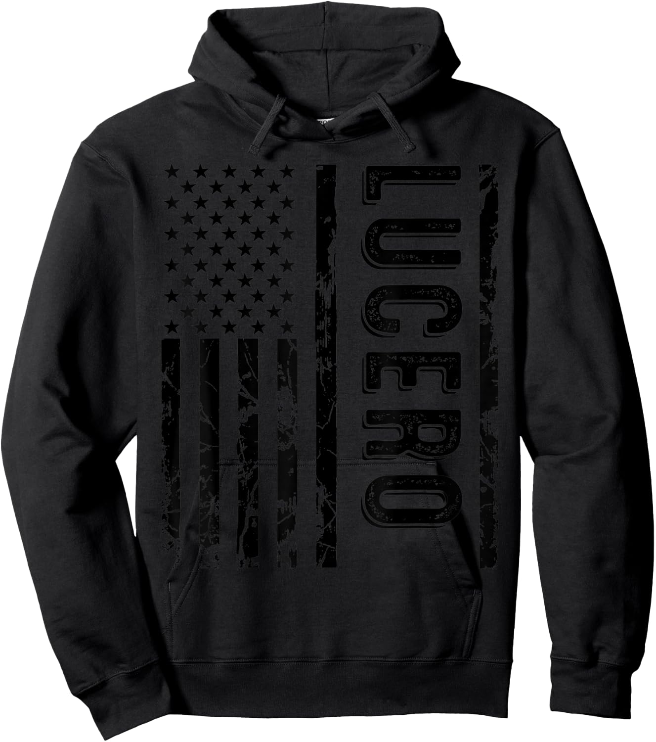 Lucero Last Name Funny Surname Team Lucero Family Reunion Hoodie - Hoodie | Black