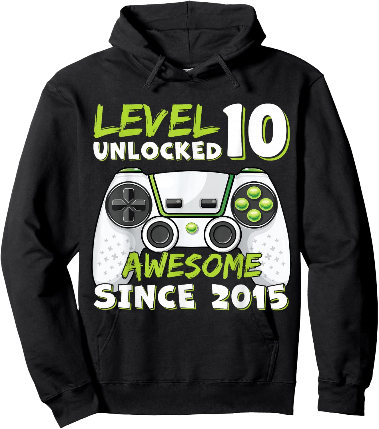 10 Year Old BDay Decorations Son Boy 10yr 2015 10th Birthday Hoodie - Hoodie | Black
