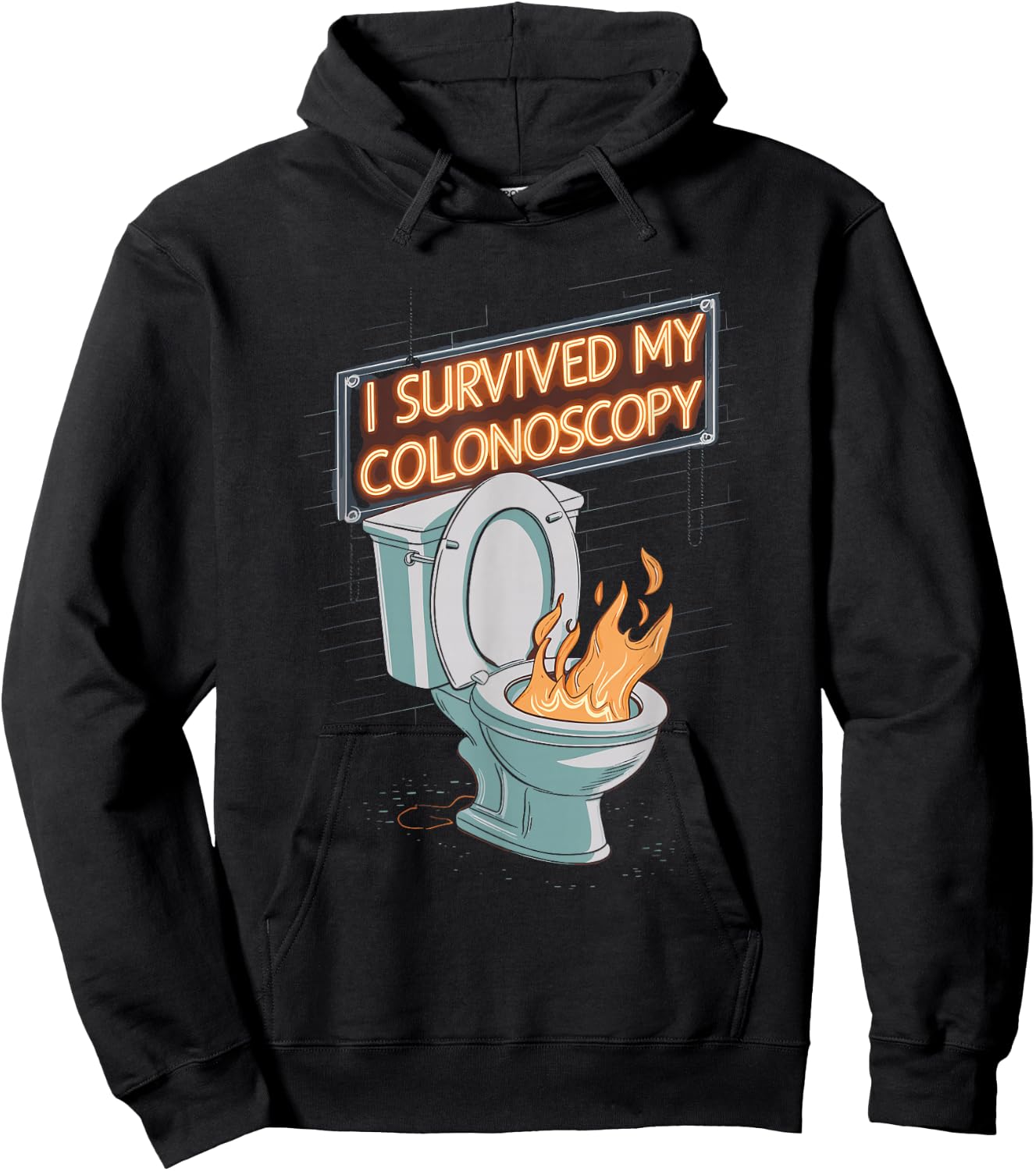 I Survived My Colonoscopy Gastroenterology Hoodie - Hoodie | Black