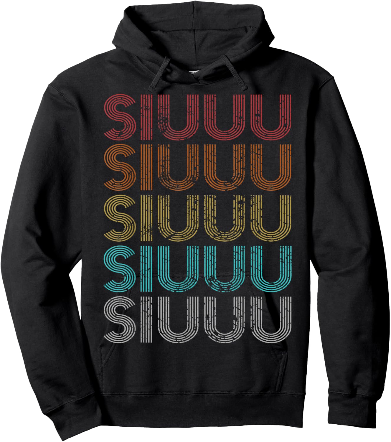 Retro Vintage Siuuu Hoodie - Hoodie | Black