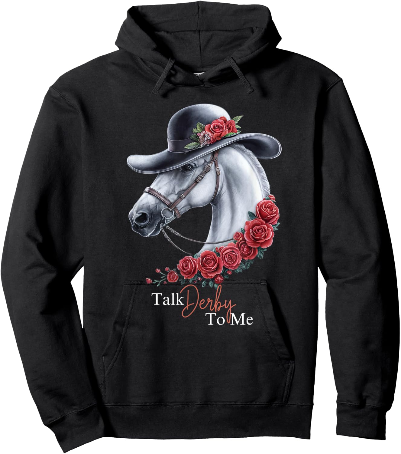 Talk Derby To Me - Horse Racing Lover Derby Day Hoodie - Hoodie | Black