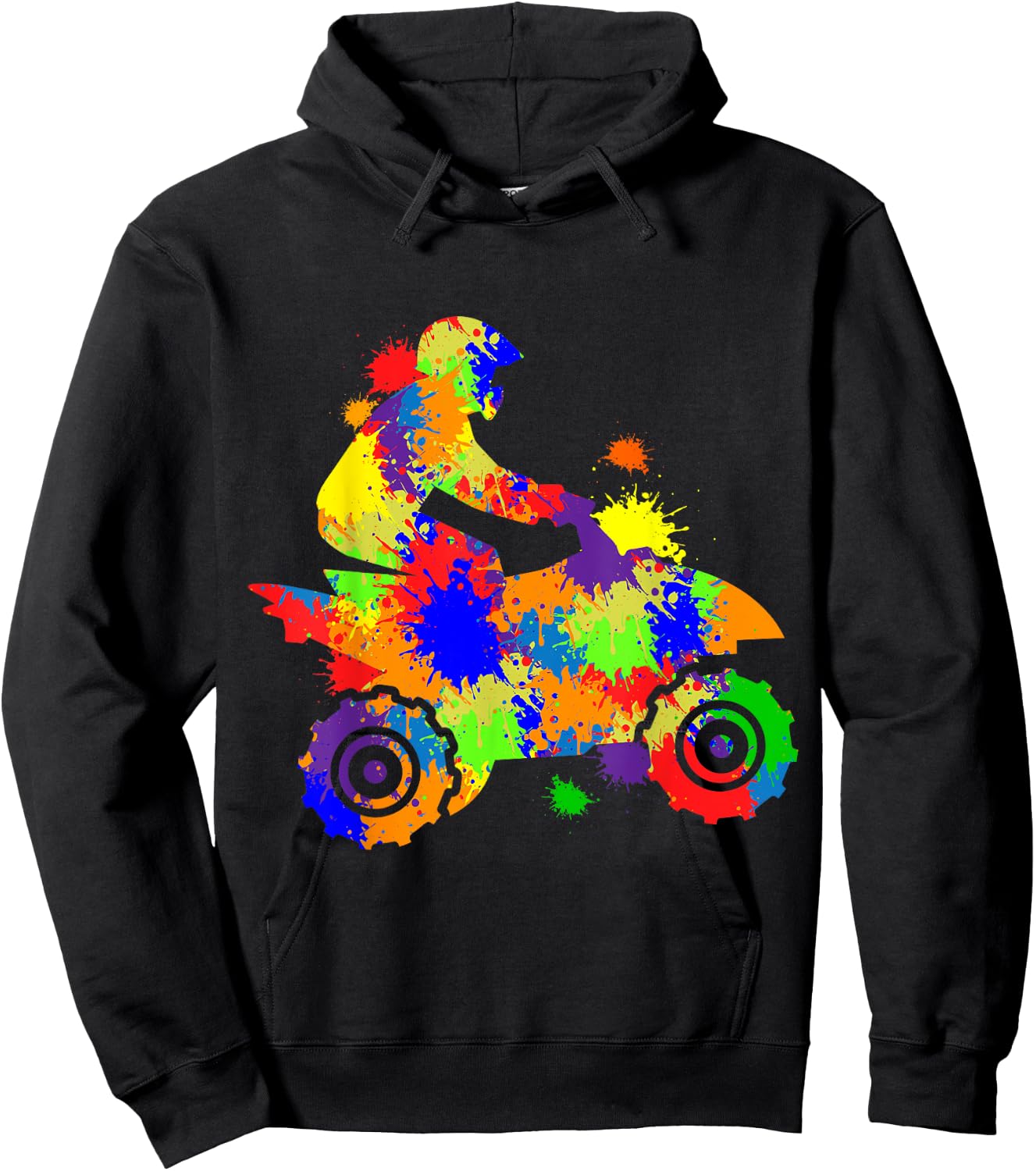 Quad Driver Offroad ATV Quad Biker Children Boys Men Hoodie - Hoodie | Black
