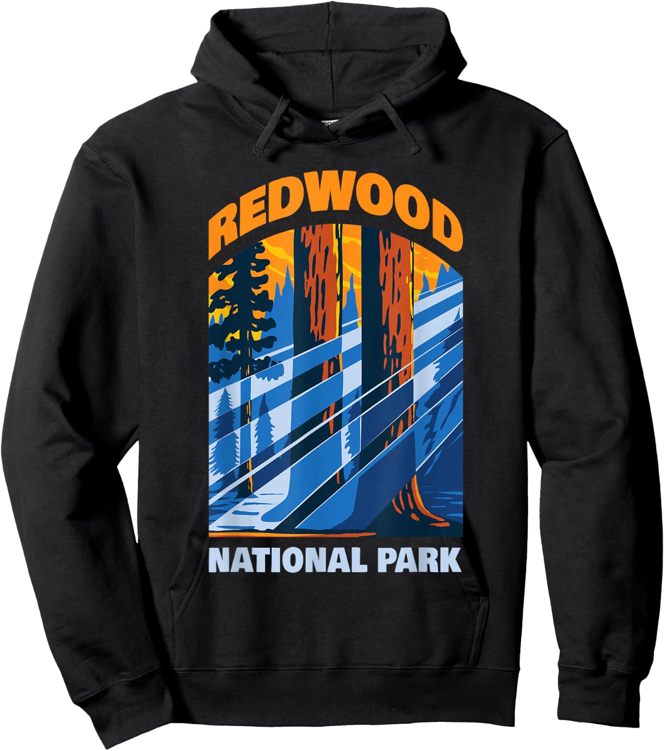 Redwood US National Park California Gift Hoodie - Hoodie | Black