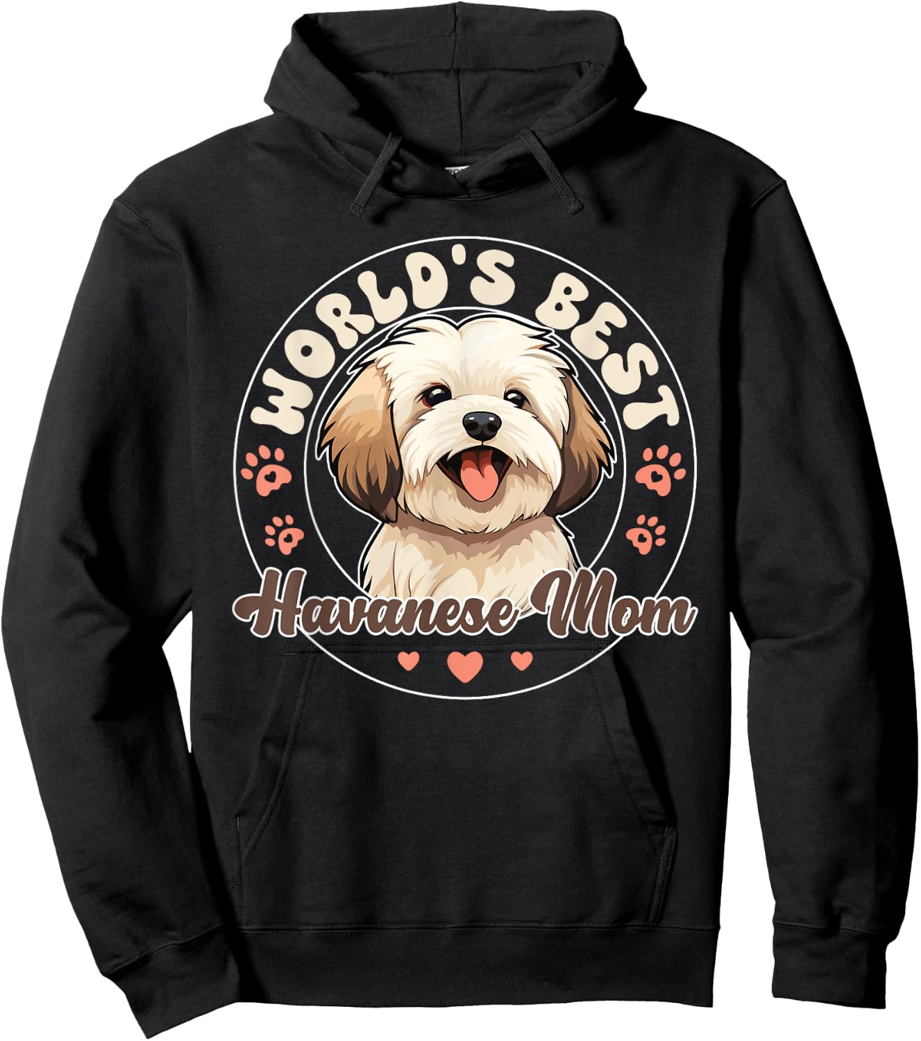 Havanese Dog World's Best Havanese Mom Hoodie - Hoodie | Black